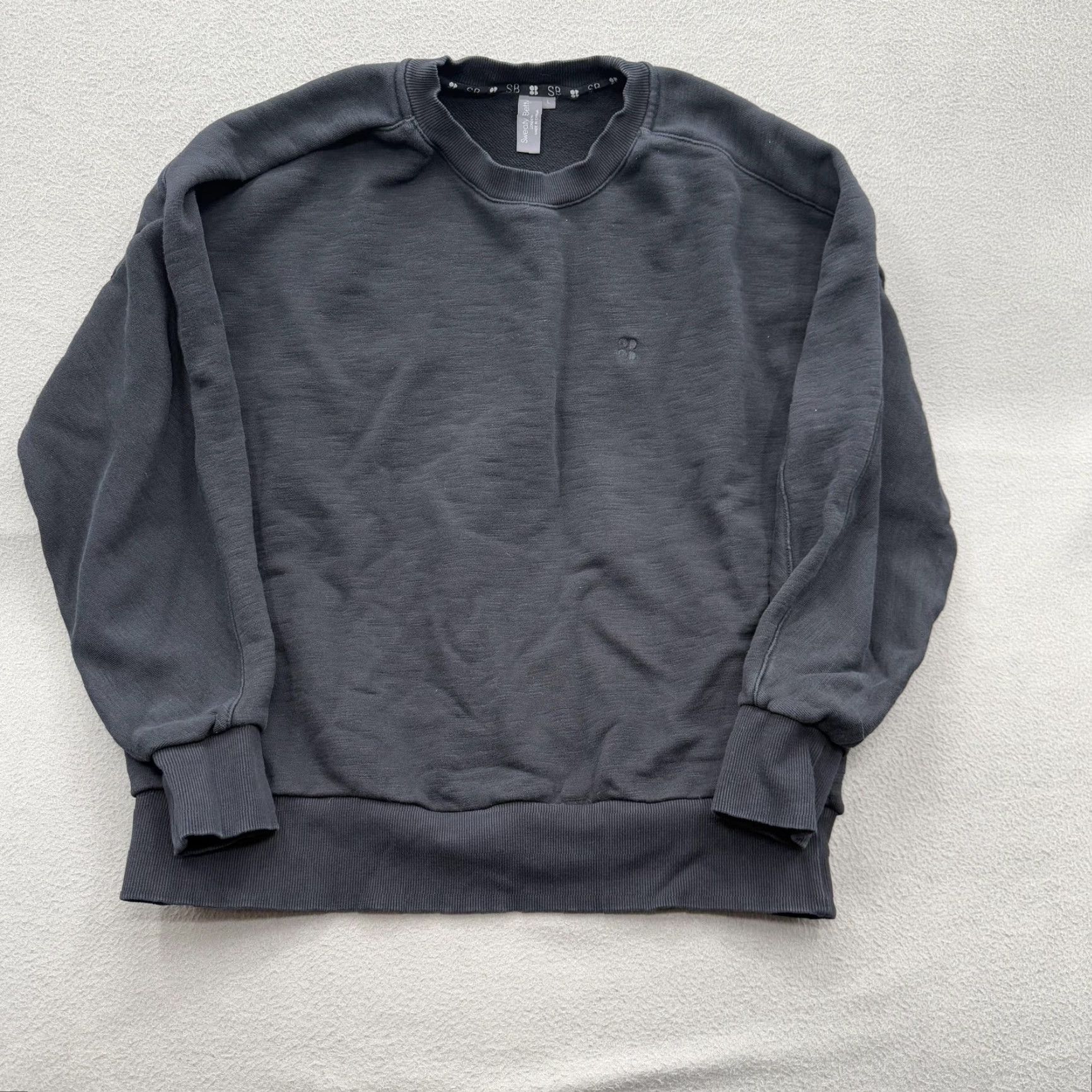 Sweaty Betty VINTAGE Sweaty Betty Sweatshirt Womens L Black Crewneck Logo Pullover SB Gym Workout Size L / US 10 / IT 46 - 2 Thumbnail
