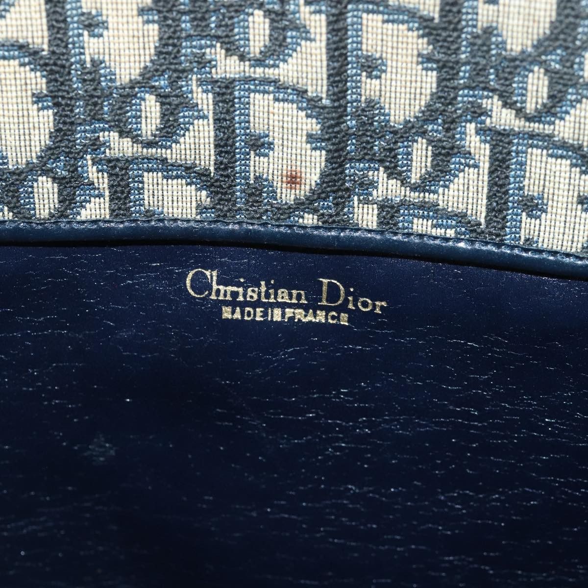 Dior DIOR Trotter Canvas Hand Bag Canvas Navy Size ONE SIZE - 15 Thumbnail