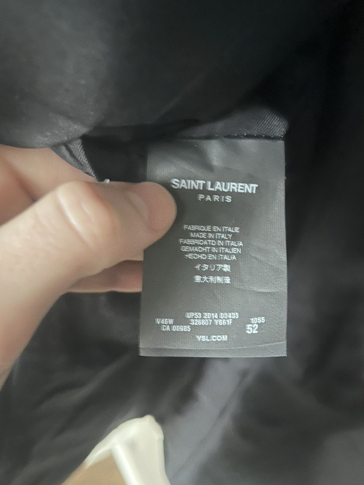 Saint Laurent Paris Hedi Slimane x Saint Laurent Blazer Size 52S - 4 Thumbnail