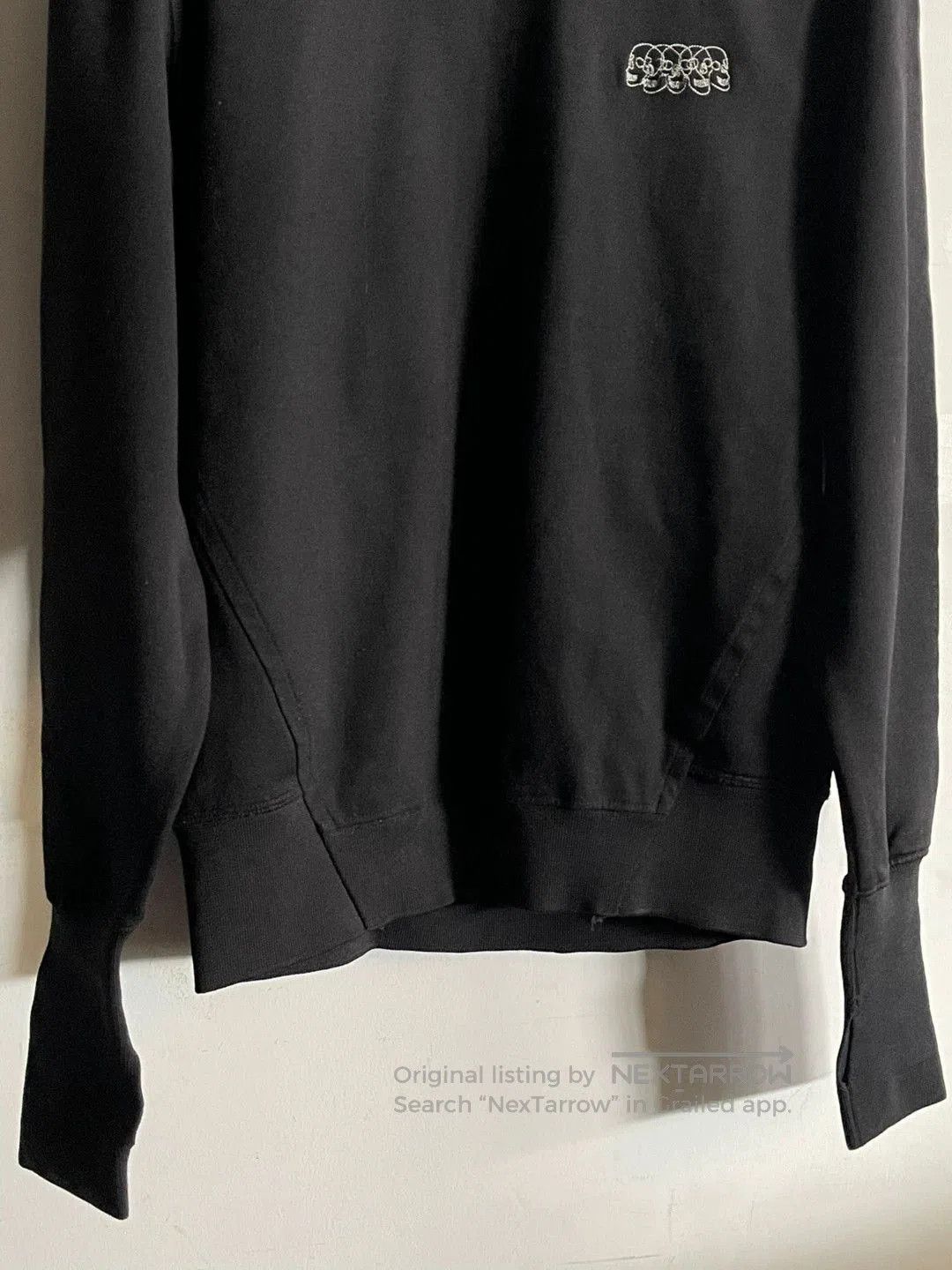 McQ Alexander McQueen Alexander McQueen Embroidered Hoodie with Sleeves. Size US XS / EU 42 / 0 - 6 Thumbnail