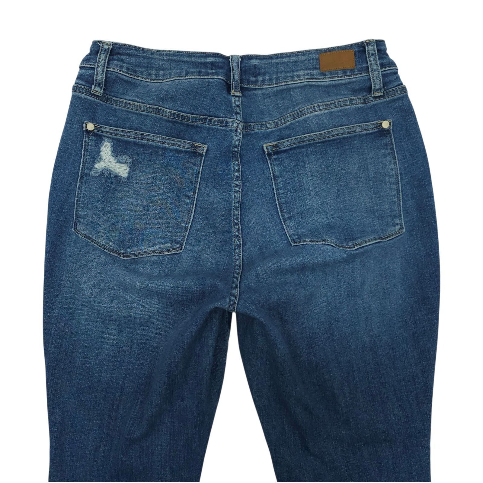 Judy Blue Judy Blue Skinny Jeans 14W High Waist Distressed Frayed Size 31" - 12 Thumbnail