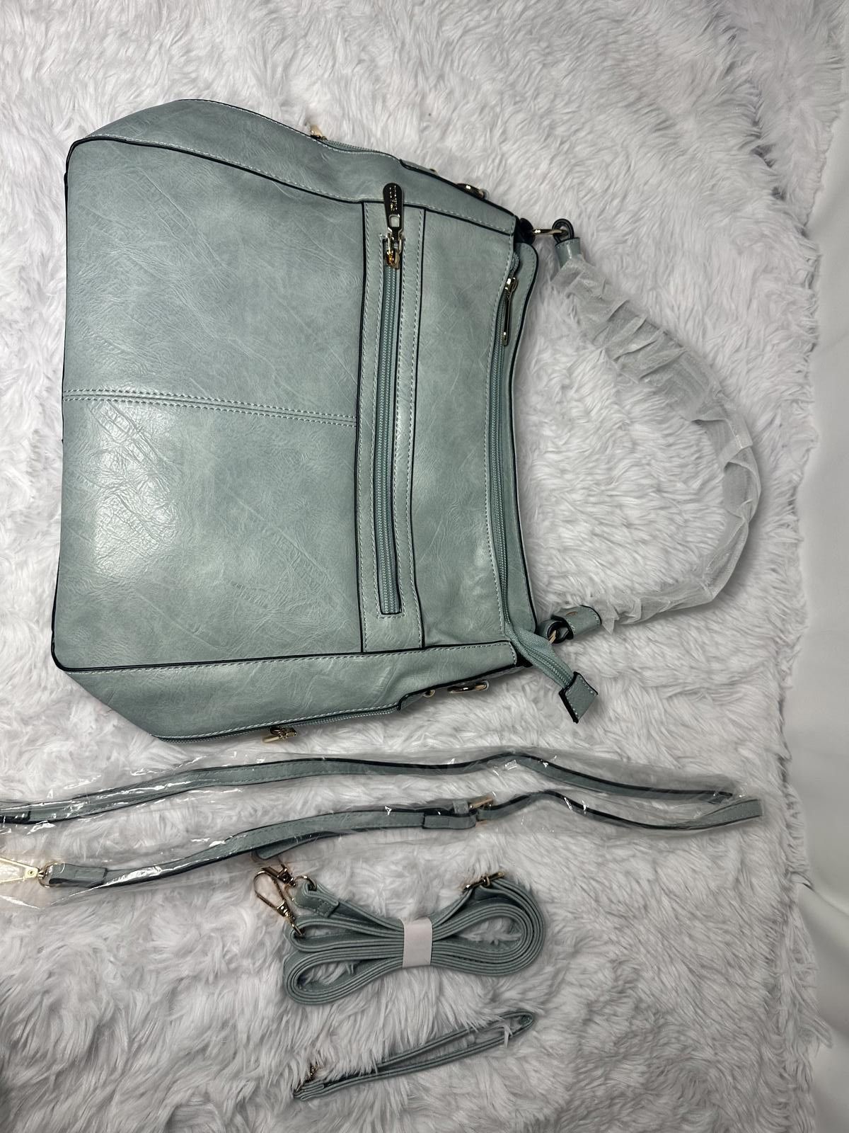 Genetic Manipulation Shinichiro Kuriya YZAOLL Light Blue Faux Leather Multi-Piece Handbag Set Size ONE SIZE - 1 Thumbnail