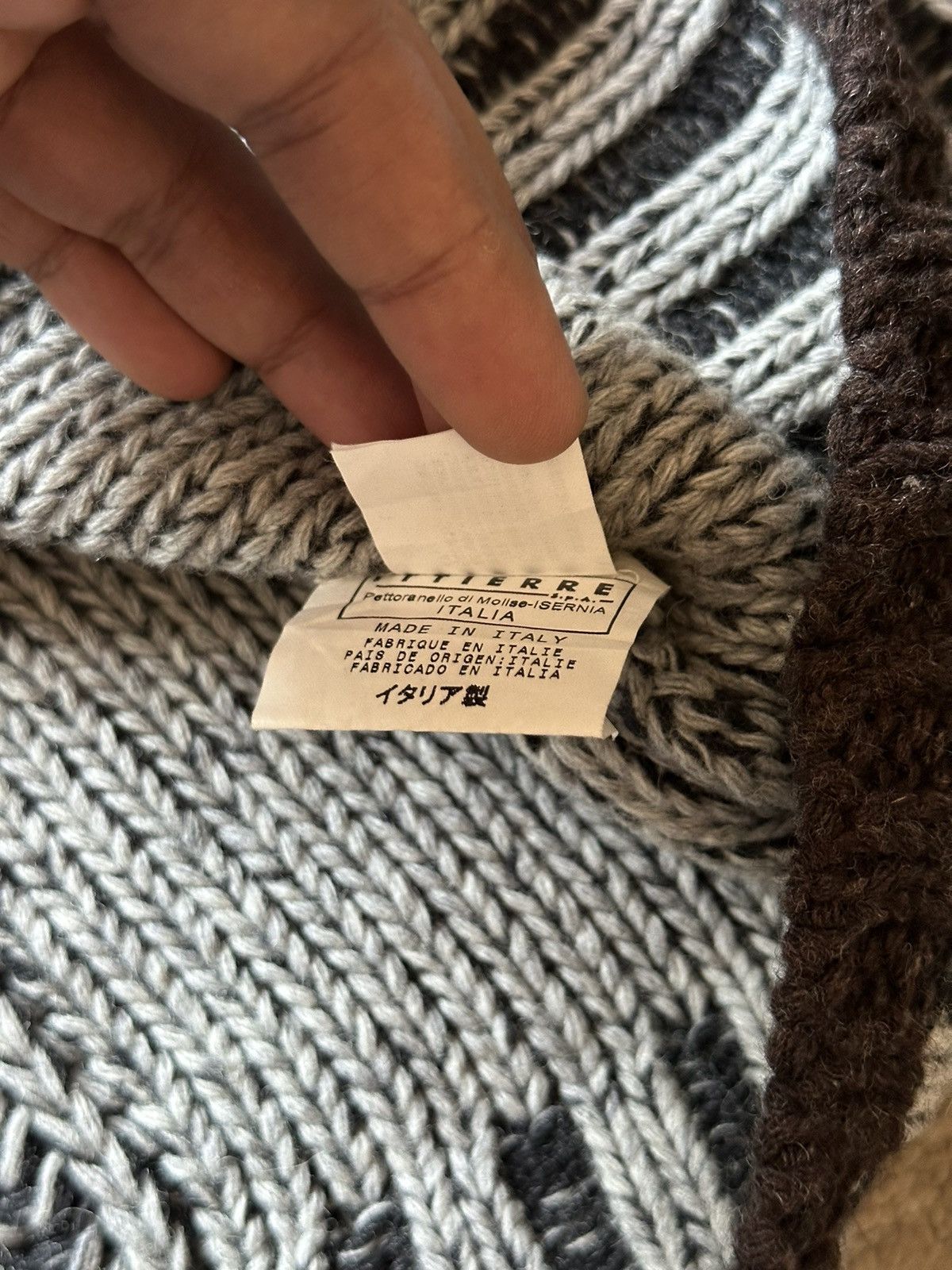 Versace 2000s Versace Heavy Cable Knitted Sweater Size US L / EU 52-54 / 3 - 17 Thumbnail