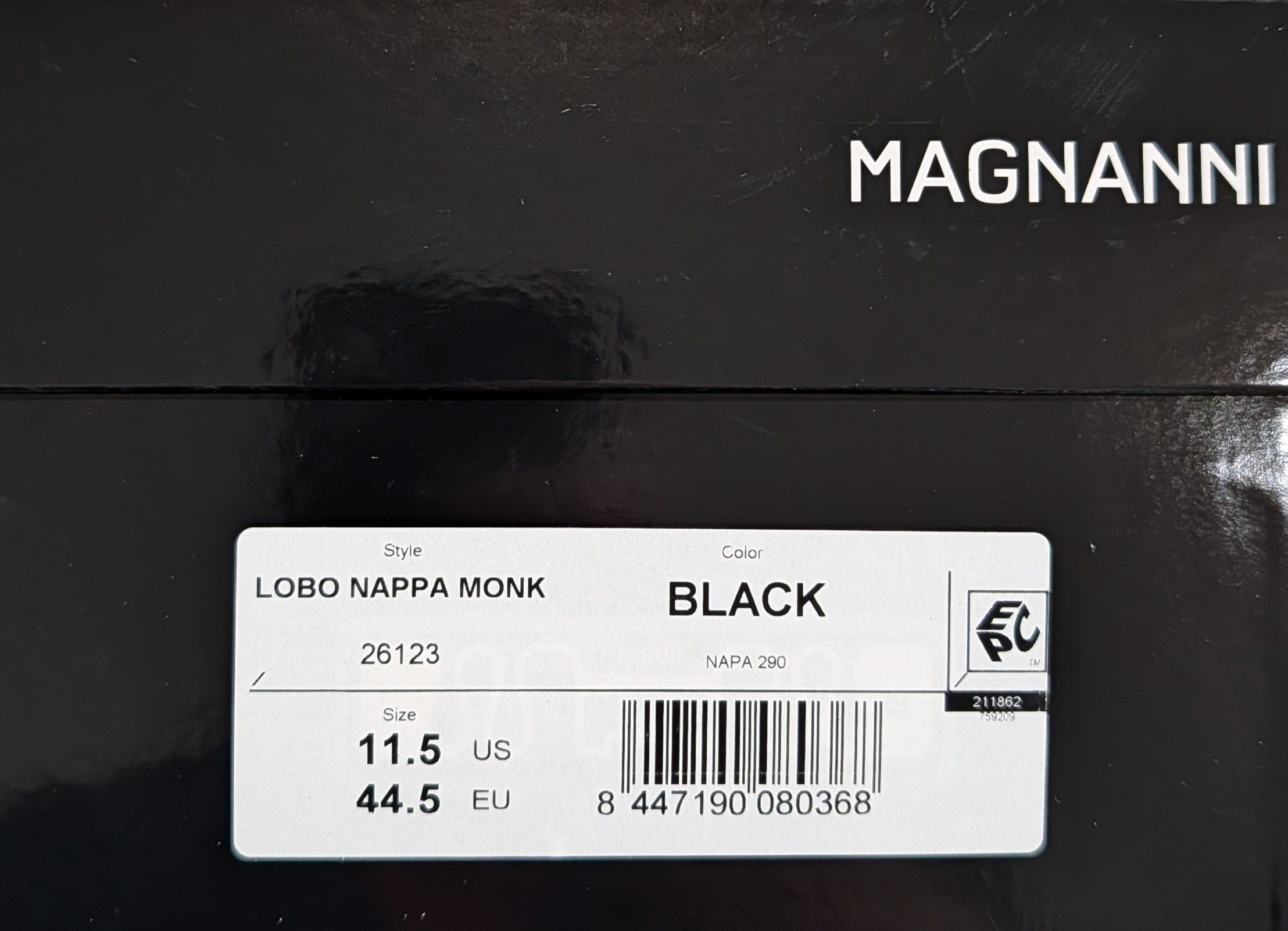 Magnanni MAGNANNI Leather Double Monk Strap Shoes Black/White 11.5 Size US 11.5 / EU 44-45 - 8 Thumbnail