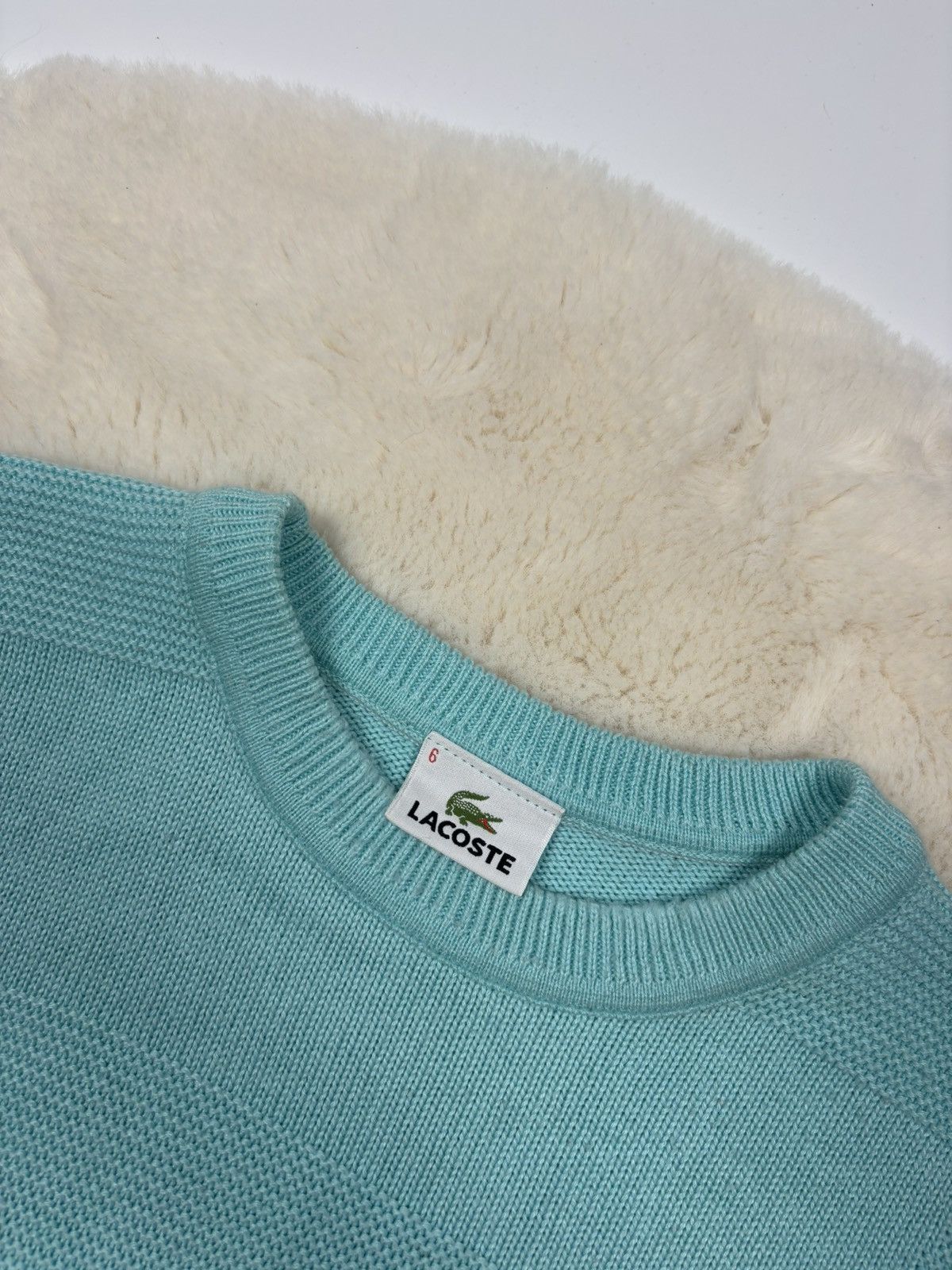 Lacoste × Vintage Lacoste Vintage 90’s Men’s Crewneck Sweater Y2K Size US XL / EU 56 / 4 - 4 Thumbnail