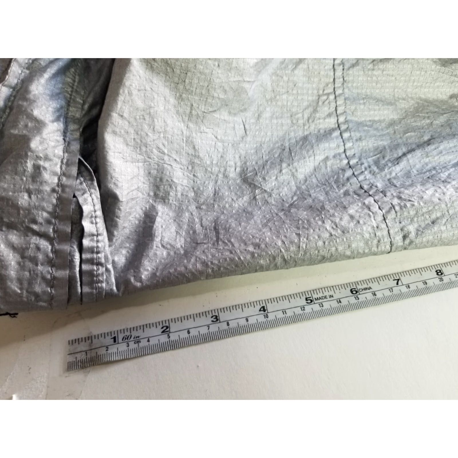Vintage AJ ARMANI JEANS WOMEN'S RAIN JACKET Hooded Short Sleeve Grey 6 Nylon ZIP Mens? No. Size M / US 6-8 / IT 42-44 - 6 Thumbnail