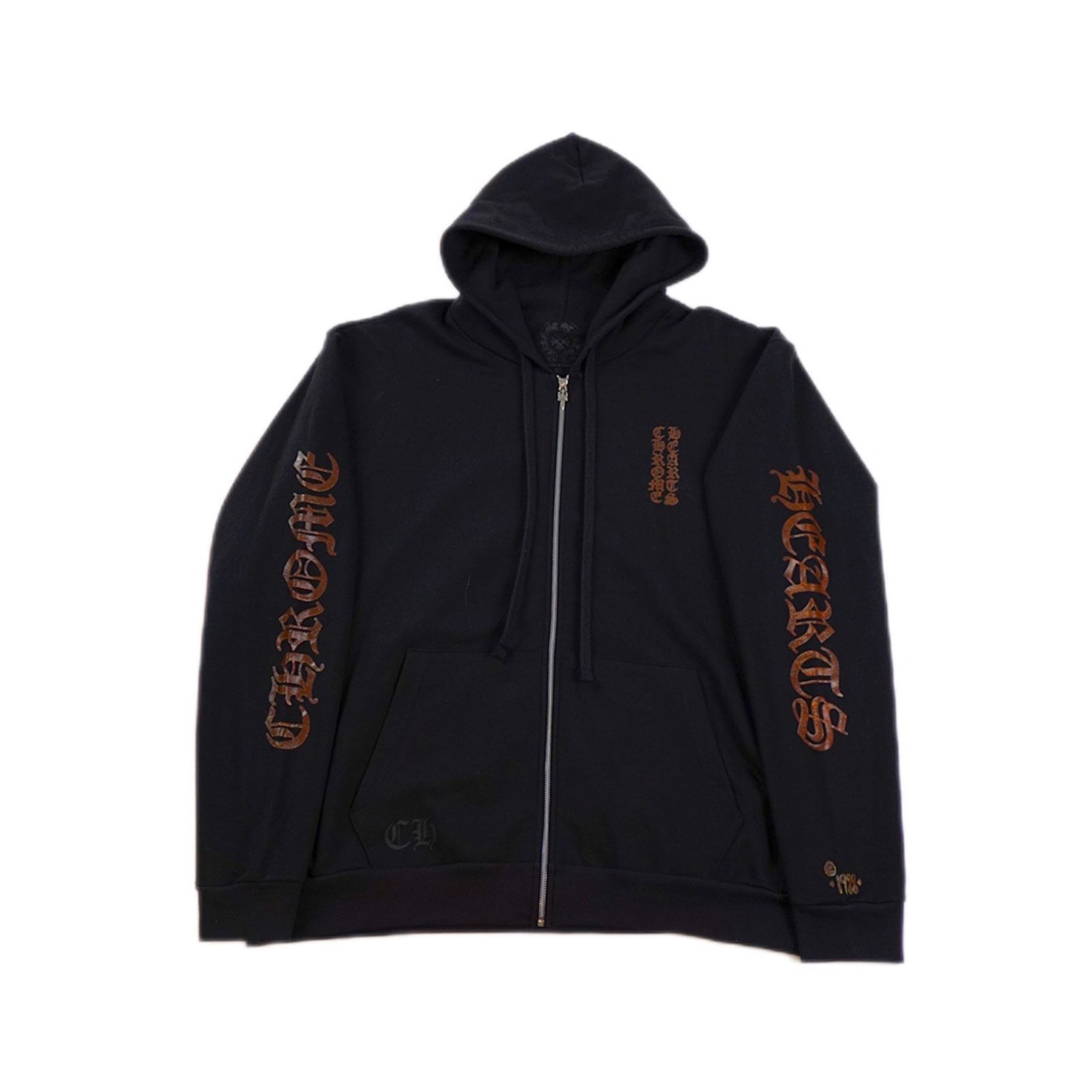 Chrome Hearts Brown Glitter 1988 Zip Up Hoodie Size US XXL / EU 58 / 5 - 1 Thumbnail