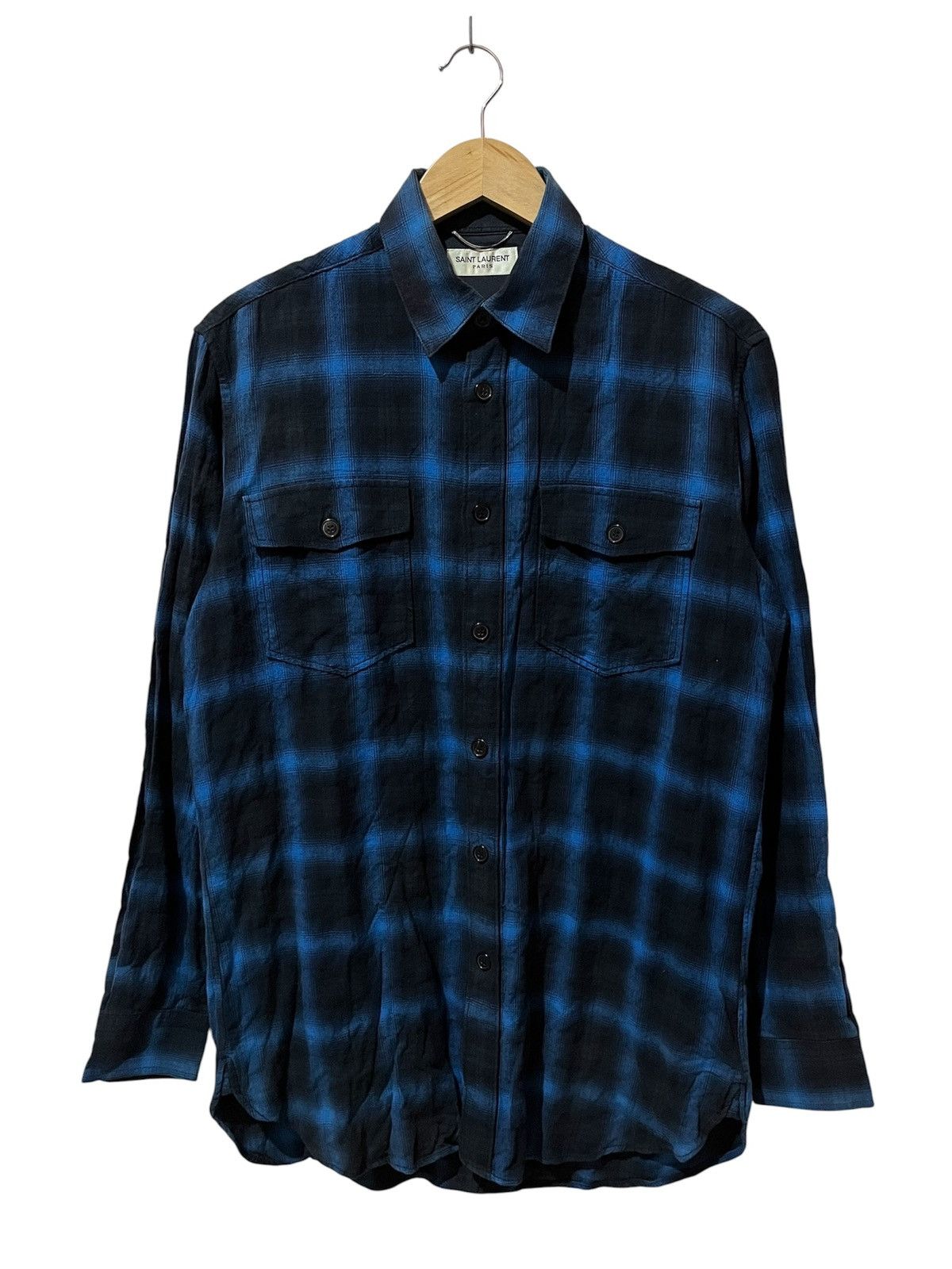 Saint Laurent Paris Saint Laurent Paris - Hedi Slimane - S/S’16 - Plaid Shirt Size US L / EU 52-54 / 3 - 2 Thumbnail