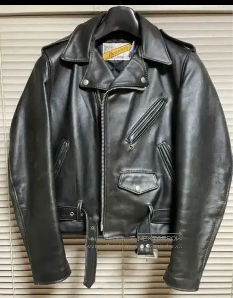 Schott Schott Leather coat Size US XXS / EU 40 - 1 Thumbnail