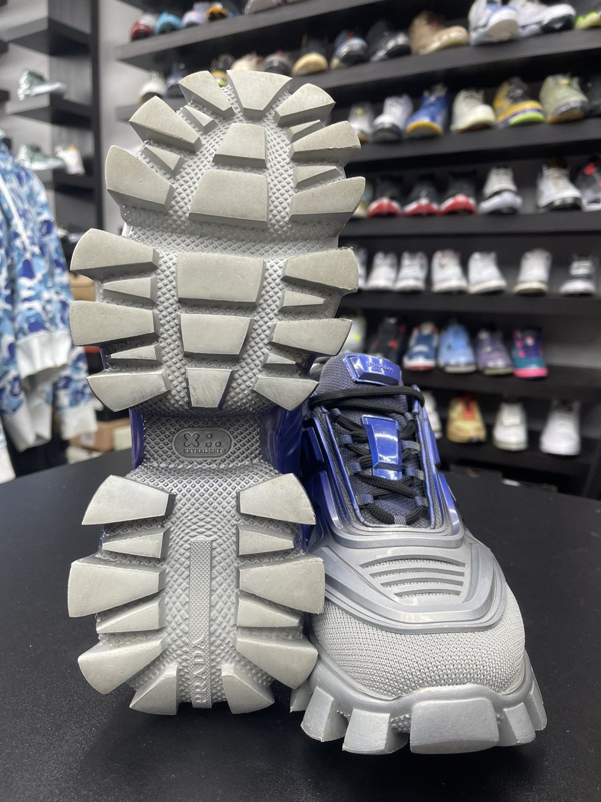 Prada Size 7.5/8.5US - Prada Cloudburst Thunder Knit “Anthracite” Size US 8.5 / EU 41-42 - 9 Thumbnail