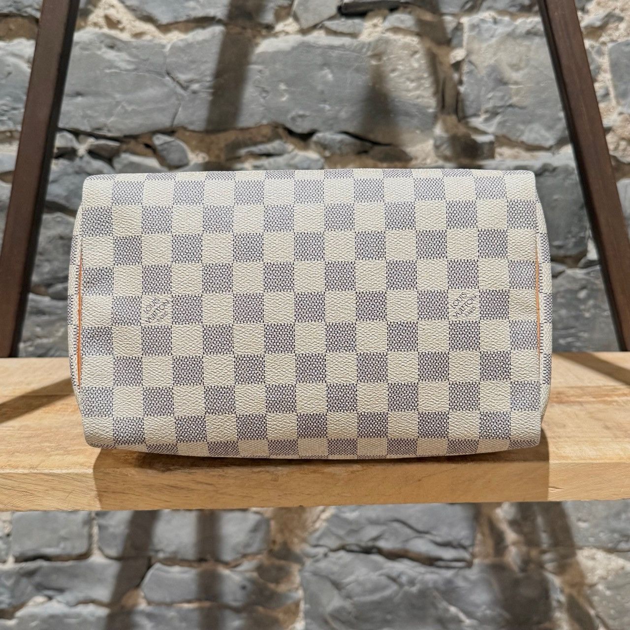 Louis Vuitton Louis Vuitton 2007 Damier Azur Speedy 25 Handbag Size ONE SIZE - 7 Thumbnail