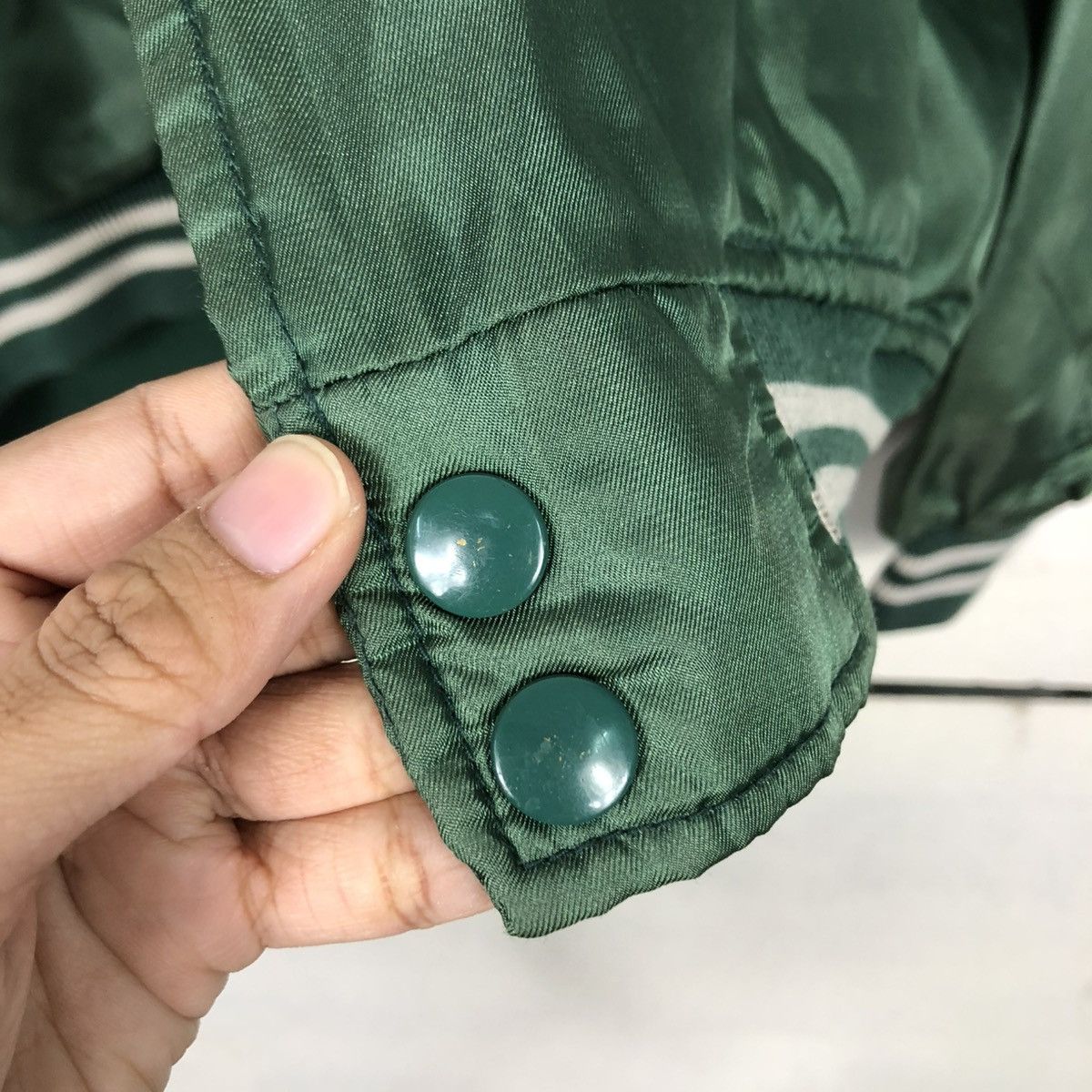 Japanese Brand 🔥SPORTSWEAR BOMBER JACKET MAJOR LEAGUE SPELL OUT BACK HIT Size US M / EU 48-50 / 2 - 20 Thumbnail