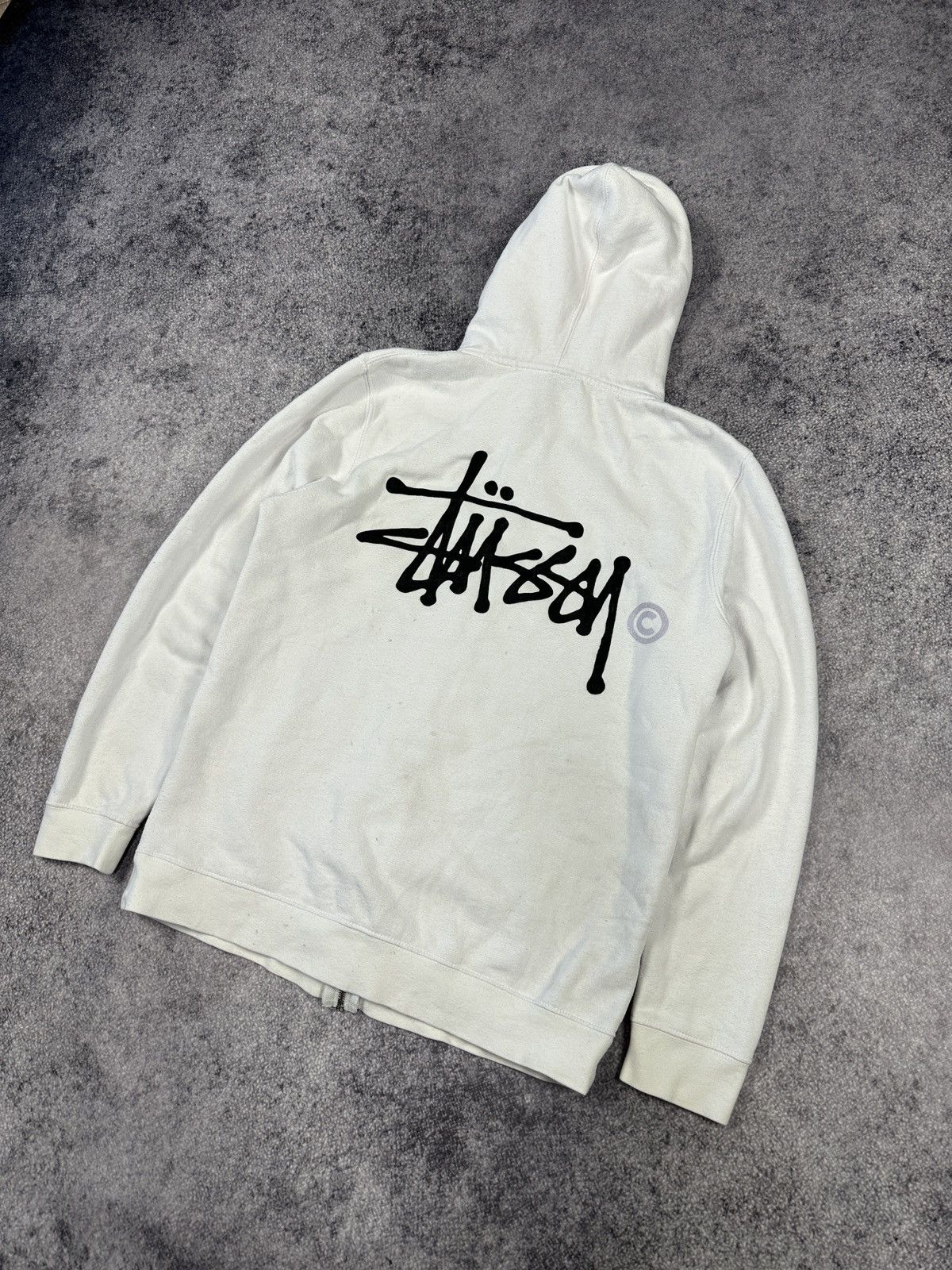 Stussy Vintage Stussy Zip Hoodie Back Logo Streetwear Rare Casual S Size US S / EU 44-46 / 1 - 1 Thumbnail