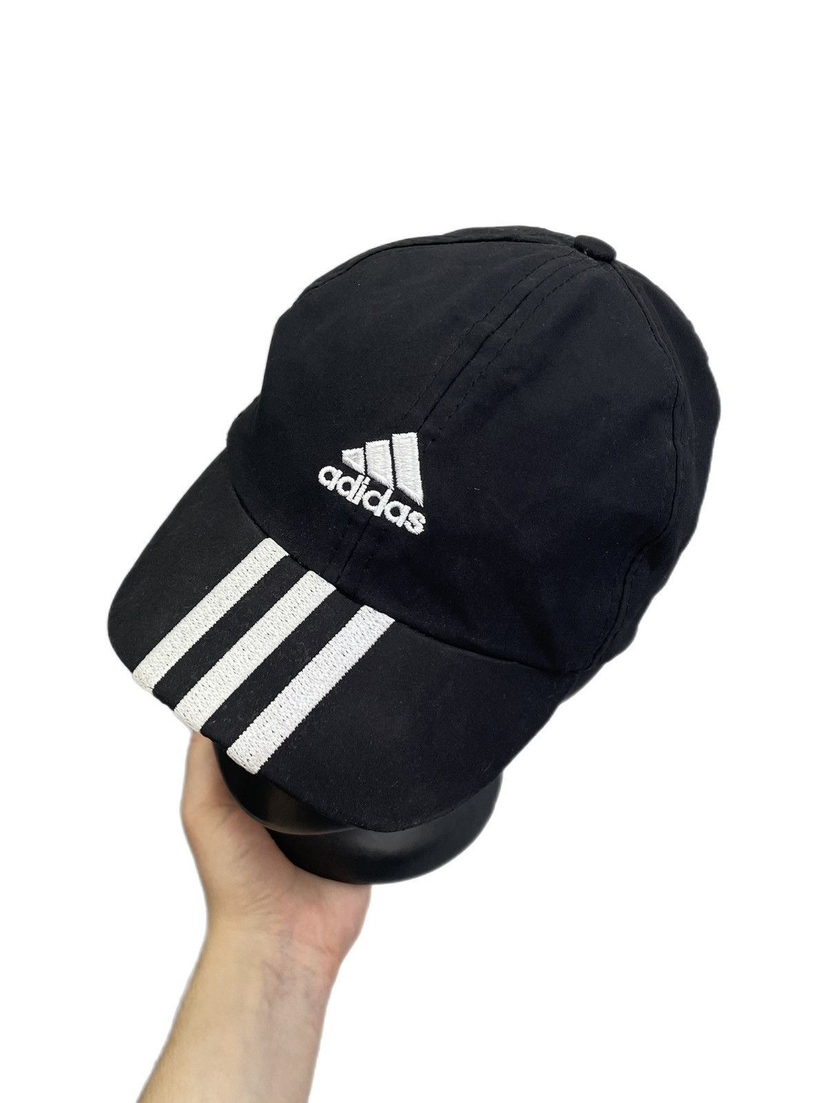 Adidas Adidas black y-3-stripes cap Y2K classic streetwear style Size ONE SIZE - 7 Thumbnail