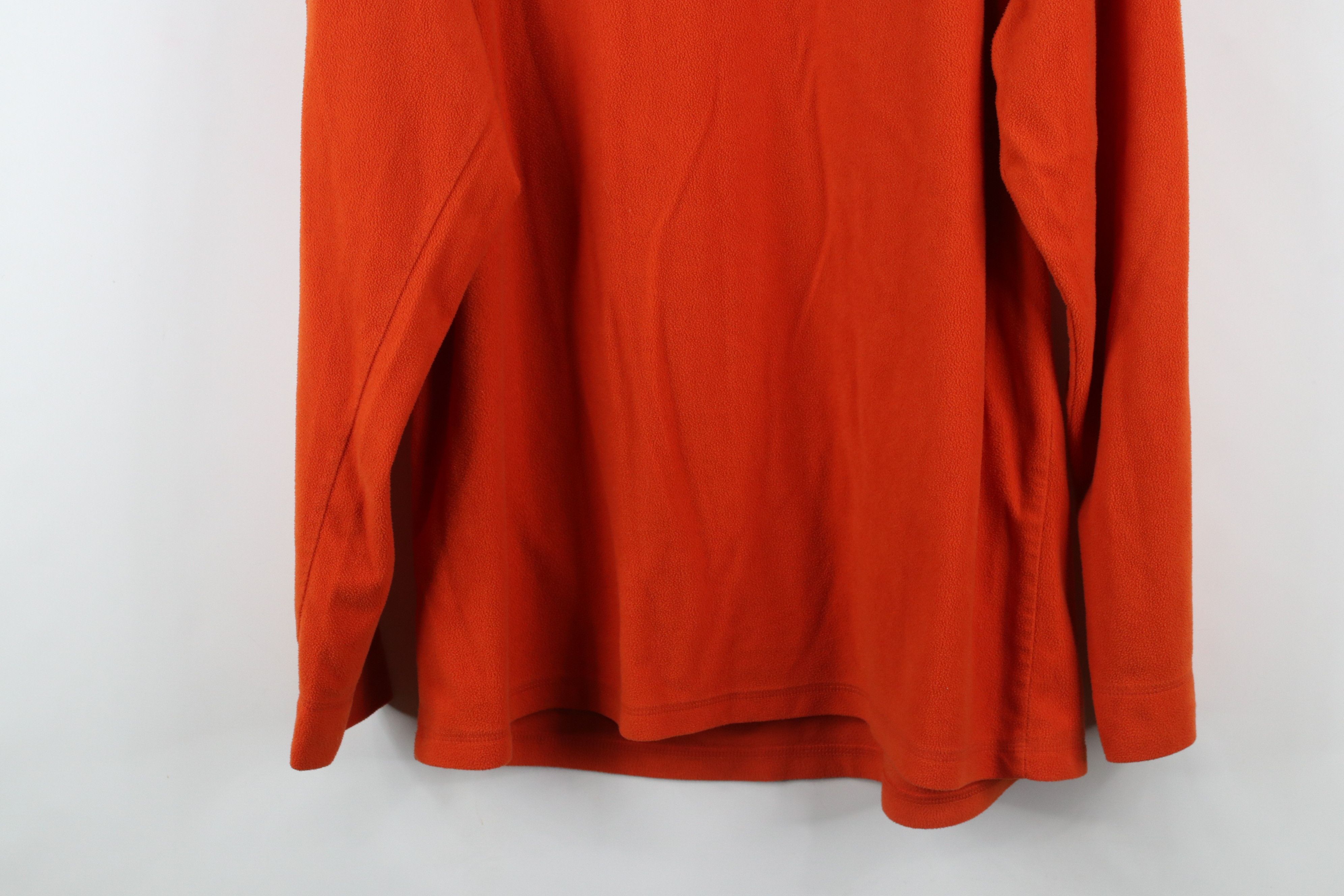 Nautica × Vintage Vintage 90s Nautica Spell Fleece Crewneck Sweater Orange USA Size US XL / EU 56 / 4 - 11 Thumbnail