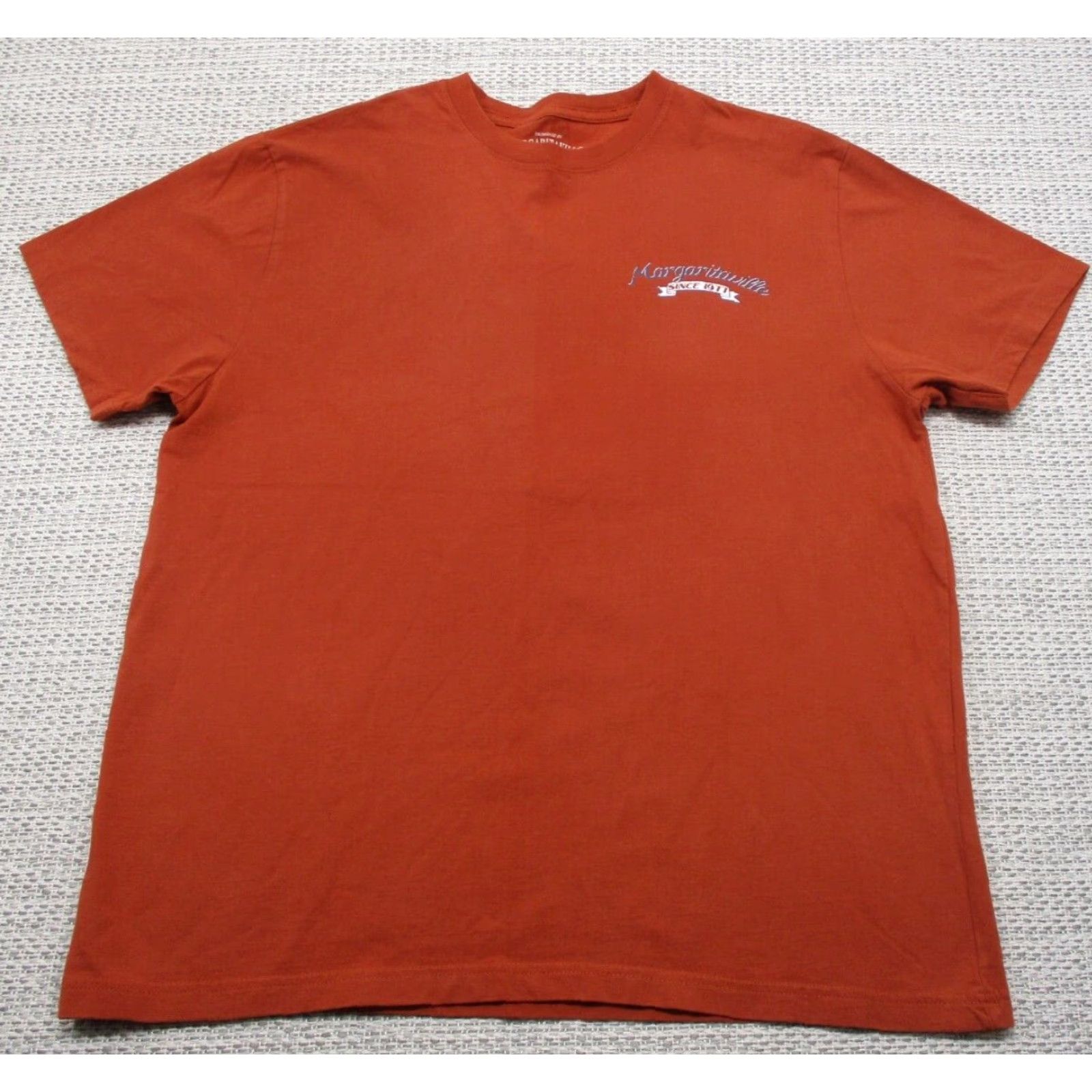 Vintage VINTAGE Margaritaville Shirt Adult Large L Orange Brew Crew Beach Margaritaville Logo Jimmy Buffet Parot Party Key West 90s Mens T-Shirt Size US L / EU 52-54 / 3 - 4 Thumbnail