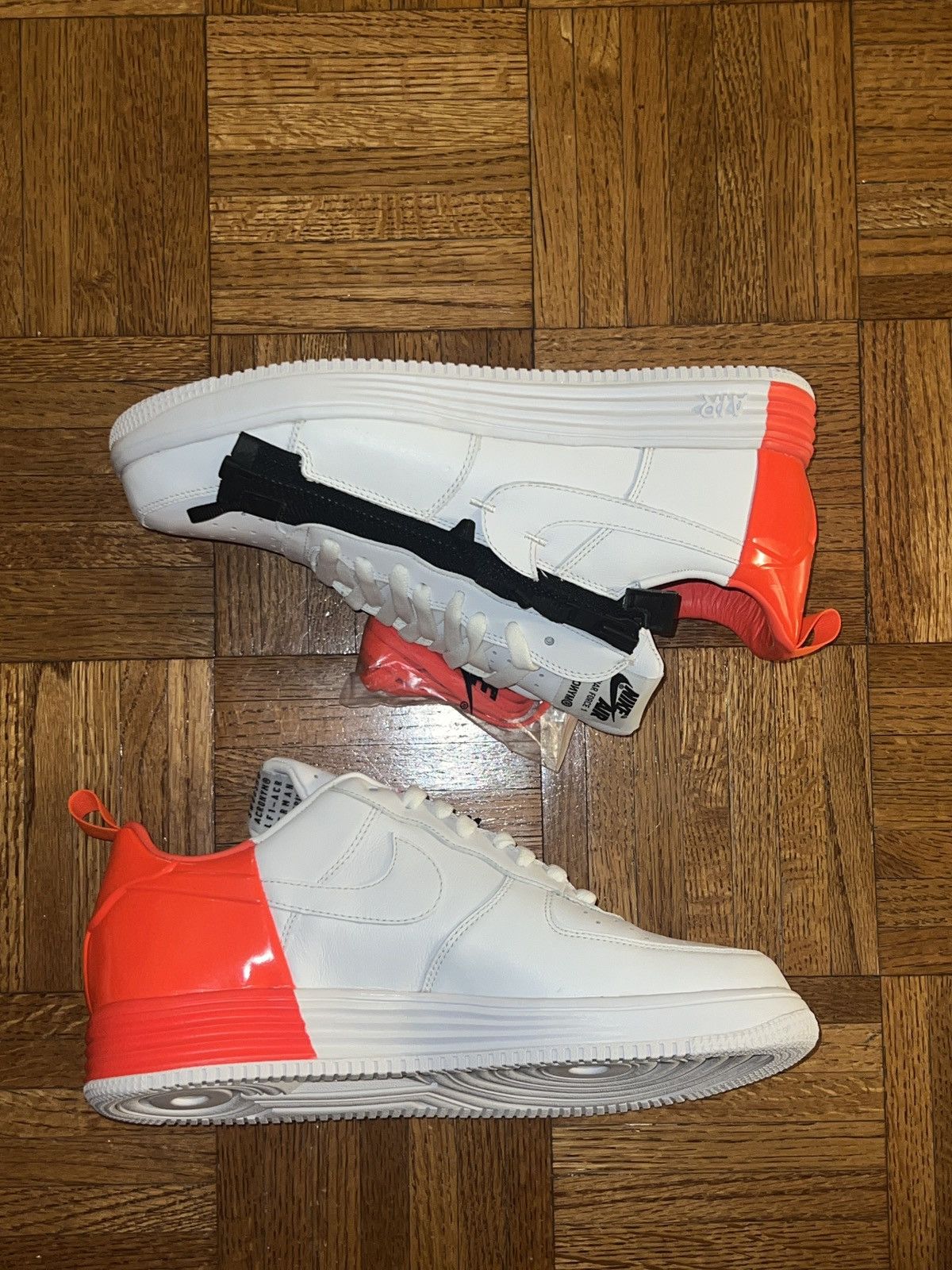 Acronym × Nike Nike Lunar Force 1 SP - DS! NEW - White/Bright Crimson Size US 11 / EU 44 - 3 Thumbnail