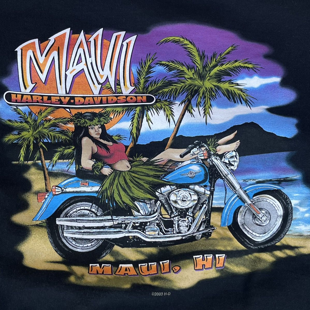 Harley Davidson Vintage 05’ Harley Davidson Maui Script Crewneck Sz XL Size US XL / EU 56 / 4 - 4 Thumbnail