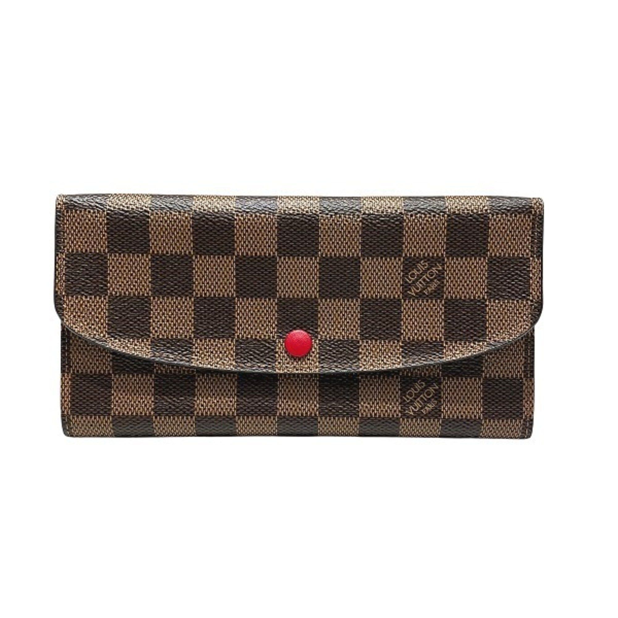 Louis Vuitton Louis Vuitton Damier Portefeuille Emilie N63544 Long Wallet for Women Size ONE SIZE - 1 Thumbnail
