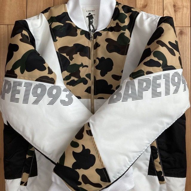 Bape BAPE CAMO MA-1 Bomber Jacket a bathing ape 1st camo Size US XL / EU 56 / 4 - 4 Thumbnail