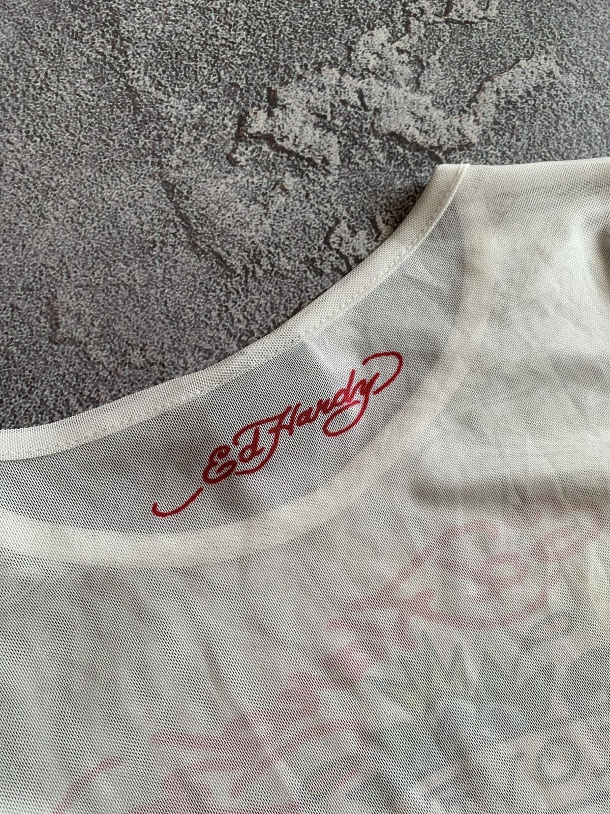 Ed Hardy Women Ed Hardy Skull Roses Mesh Long Sleeve Size M Size M / US 6-8 / IT 42-44 - 13 Thumbnail