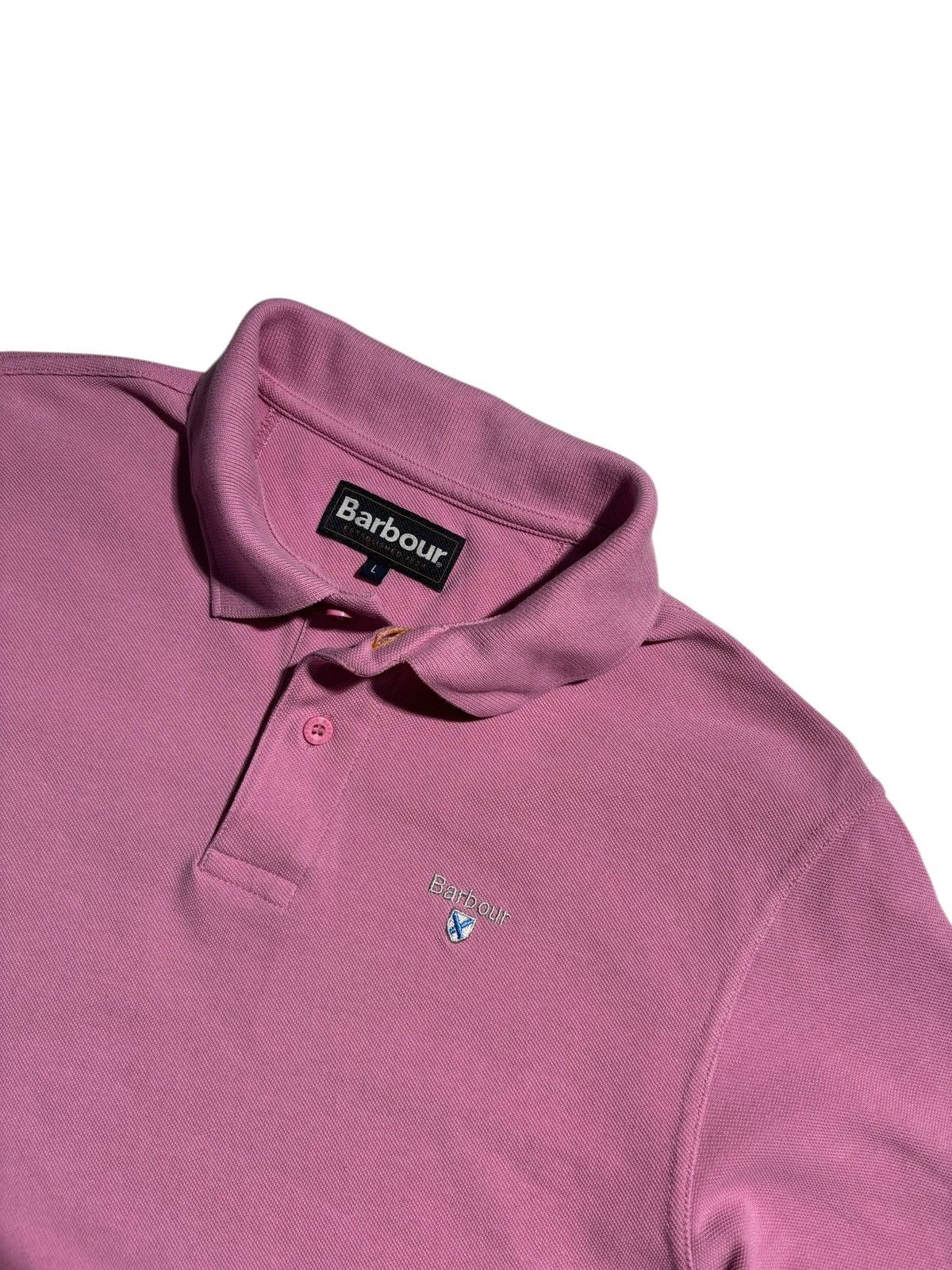 Barbour x2 Barbour Polo Tshirt Collared Neck Orange/Pink Size US L / EU 52-54 / 3 - 5 Thumbnail