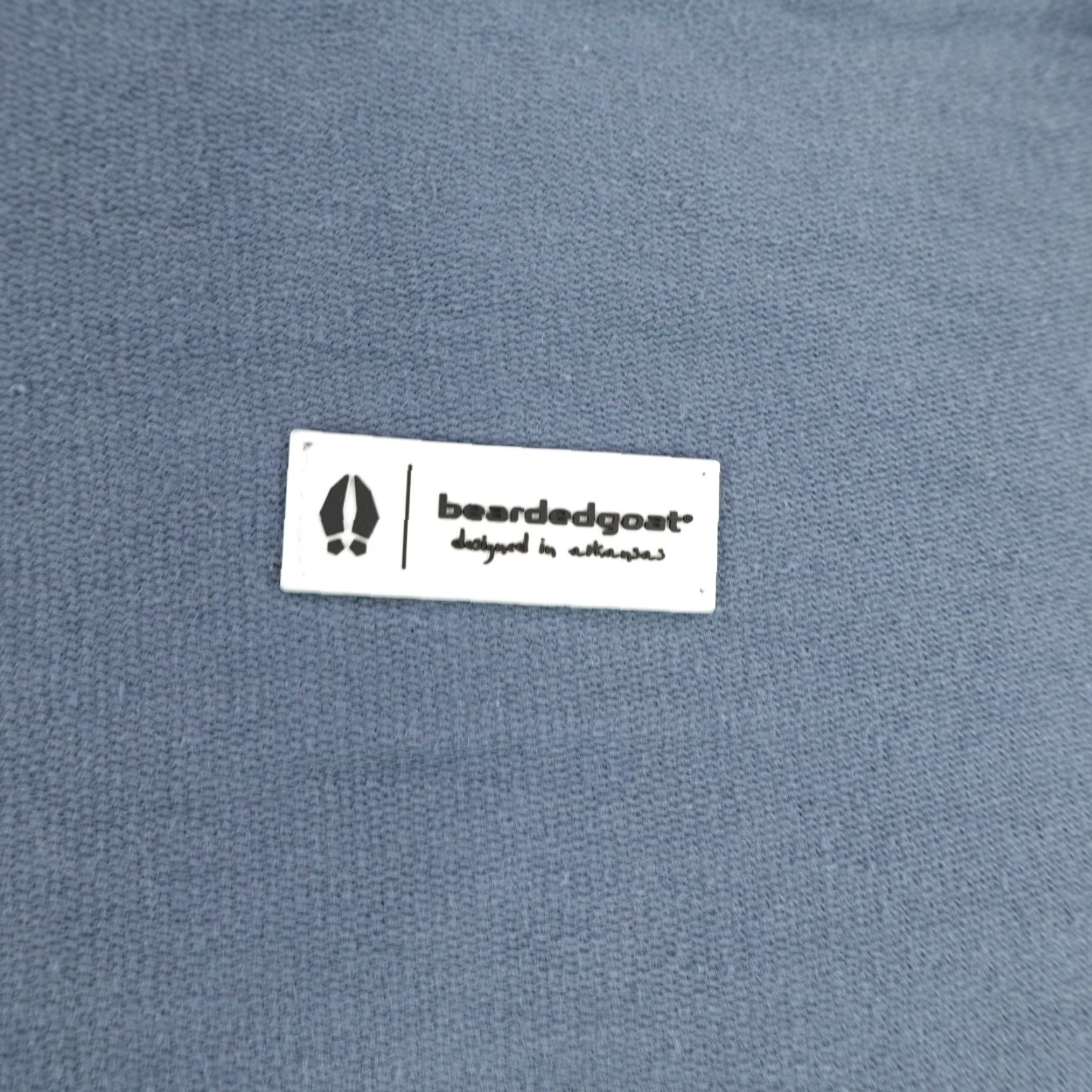 Vintage Bearded Goat Hoodie Mens Small Blue Pullover Sweatshirt Terry Cloth Size US S / EU 44-46 / 1 - 3 Thumbnail