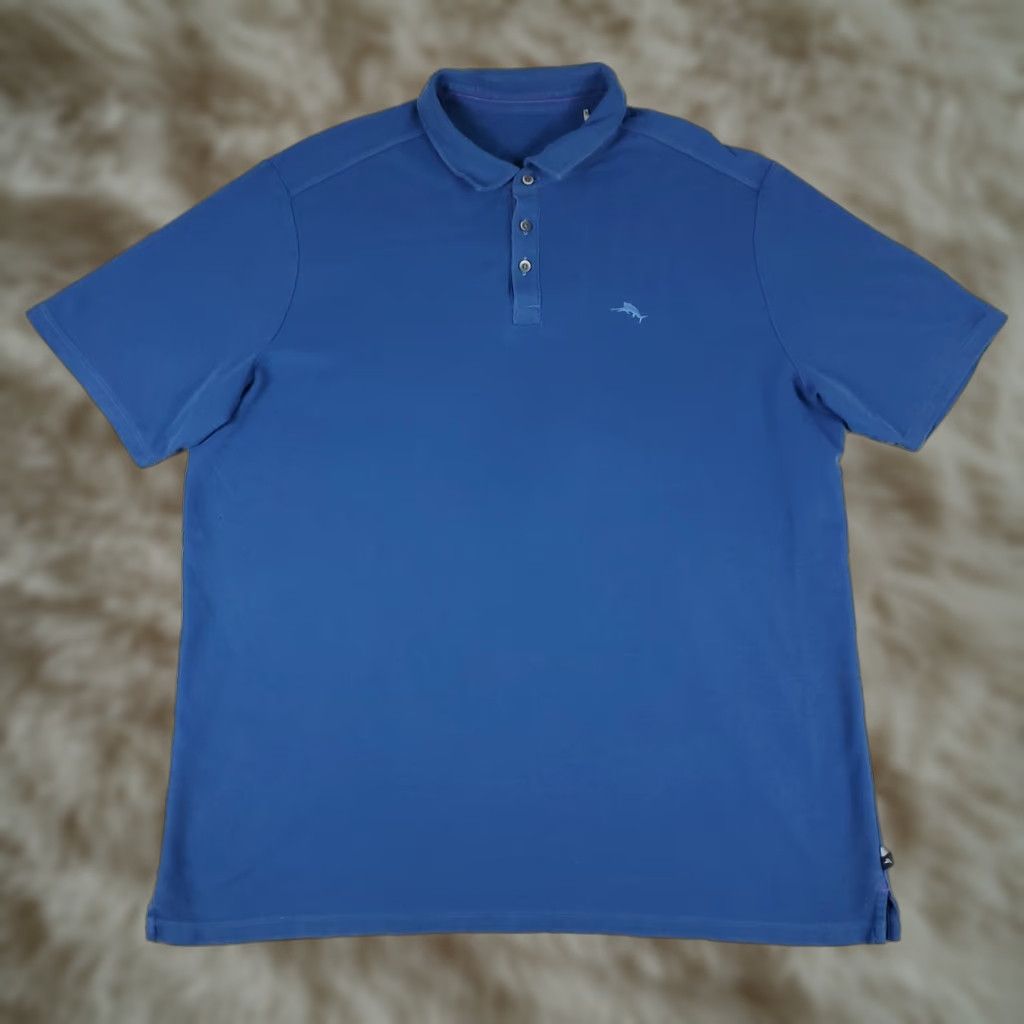 Tommy Bahama VINTAGE Tommy Bahama Polo Shirt Men 2XL Short Sleeve Blue Cotton Casual Classic Size US XXL / EU 58 / 5 - 1 Thumbnail