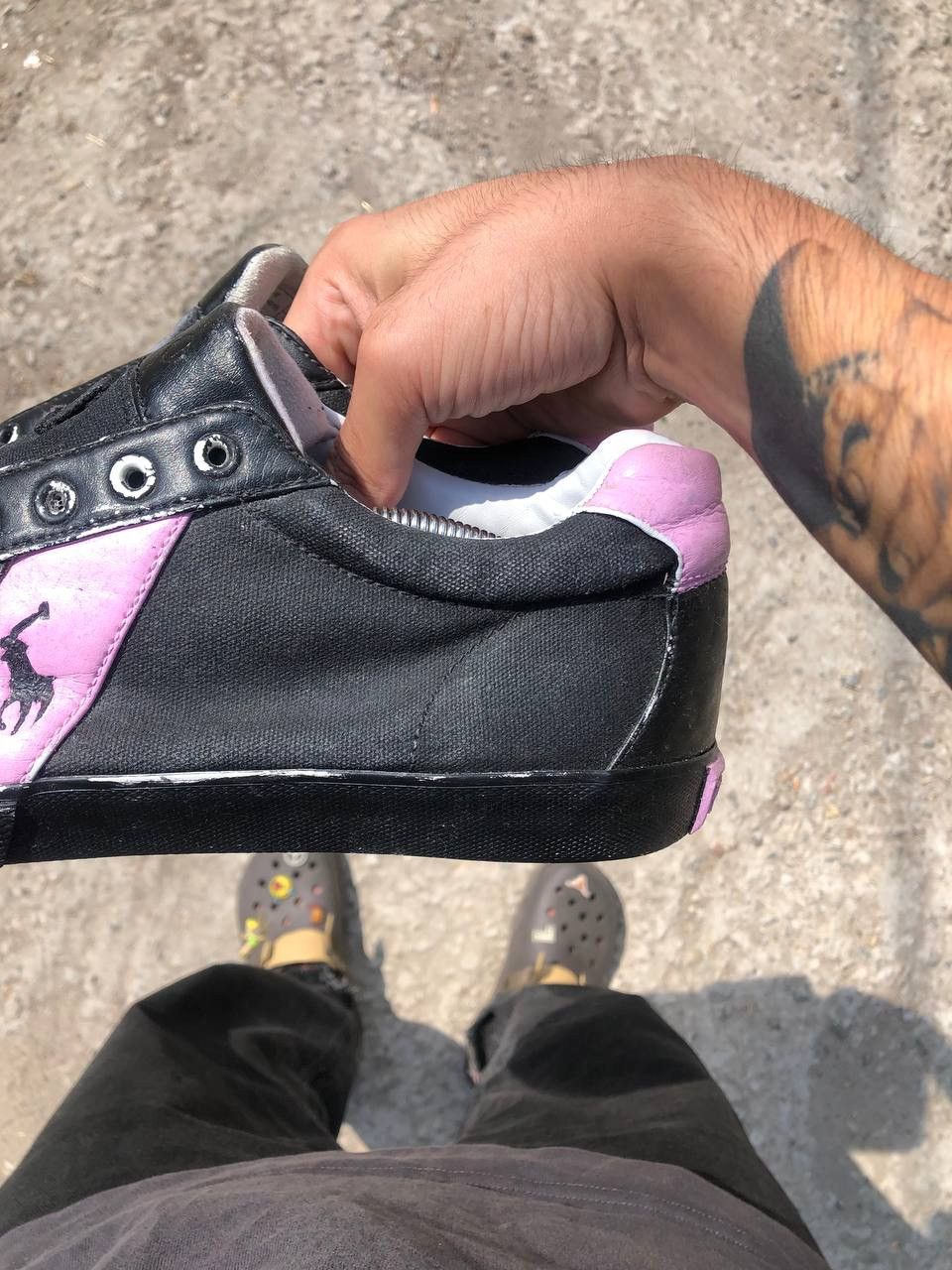 Vintage VERY RARE POLO RALPH LAUREN DESIGNER SNEAKERS RETRO Y2K 90s Size US 12 / EU 45 - 3 Thumbnail