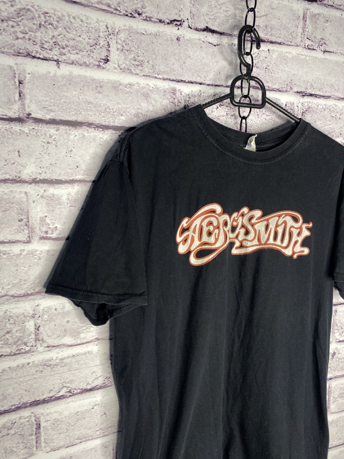 Band Tees MENS Crazy Vintage Aerosmith Tour Shirt Band Tee Rare Black Size US M / EU 48-50 / 2 - 2 Thumbnail