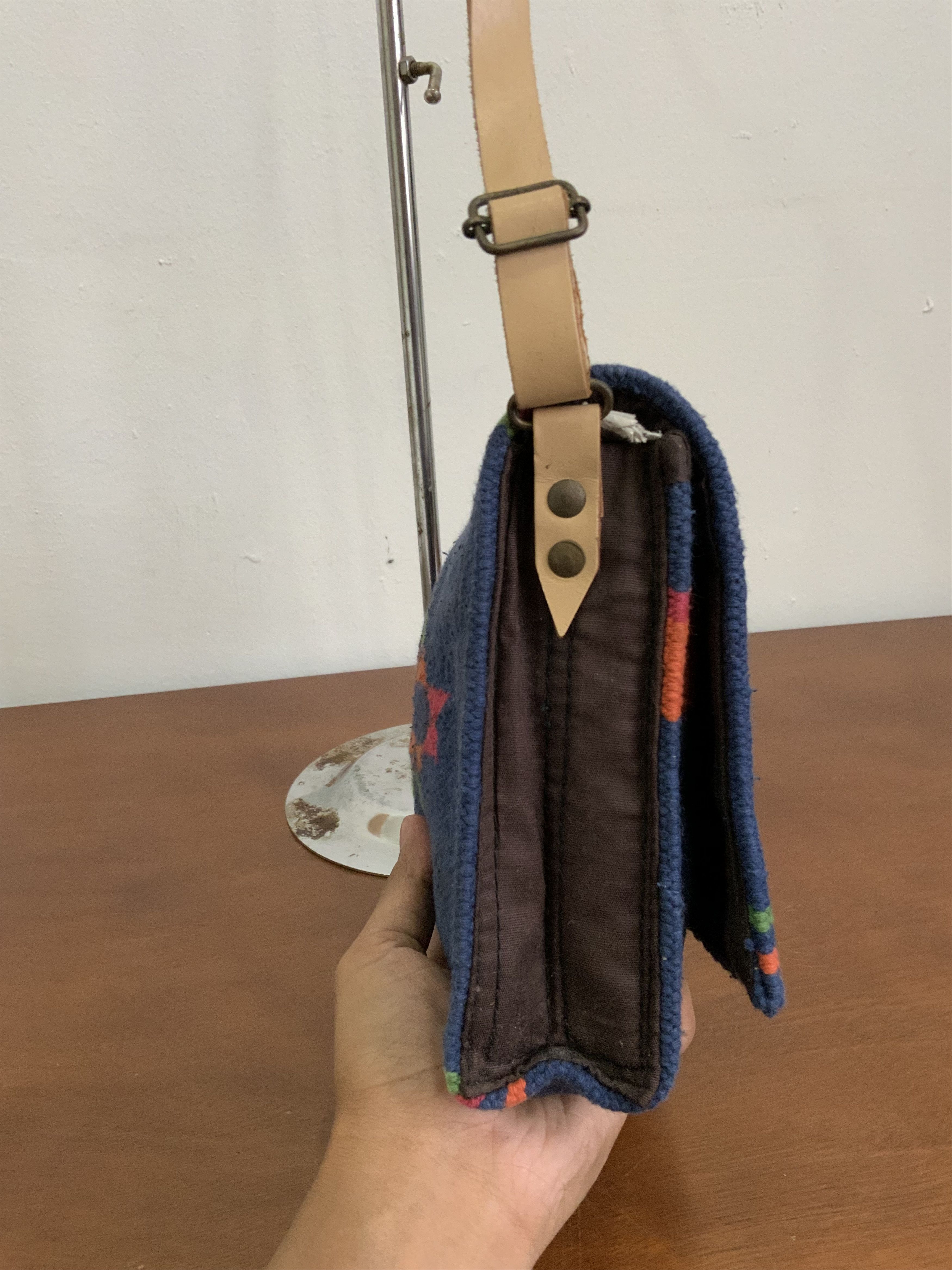 Japanese Brand Indigo Navajo Native Sling Cross Bag Size ONE SIZE - 7 Thumbnail