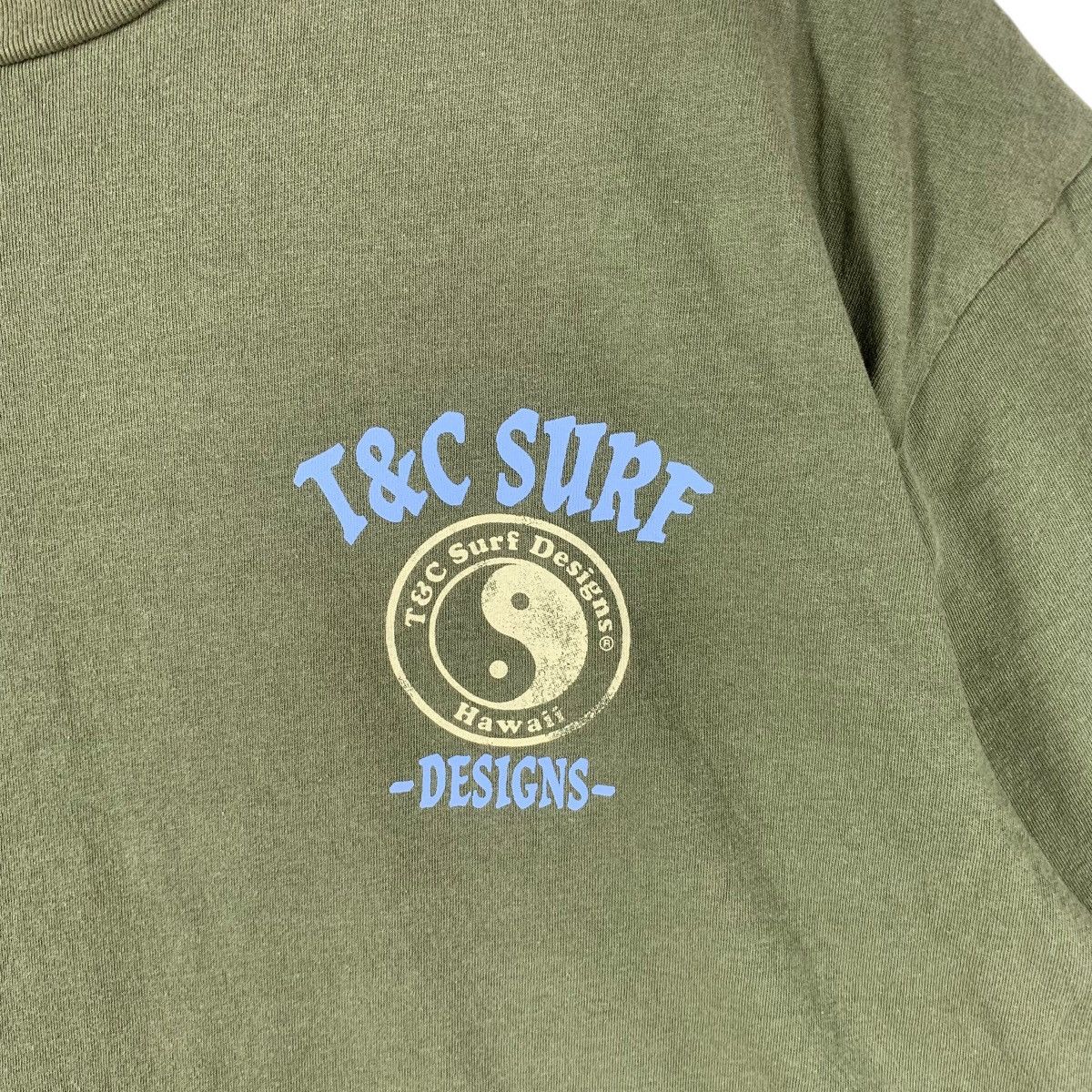 Vintage Vintage T&C SURF DESIGN Hawaii Dragon Flame Tee Shirt Top Size US XXL / EU 58 / 5 - 4 Thumbnail