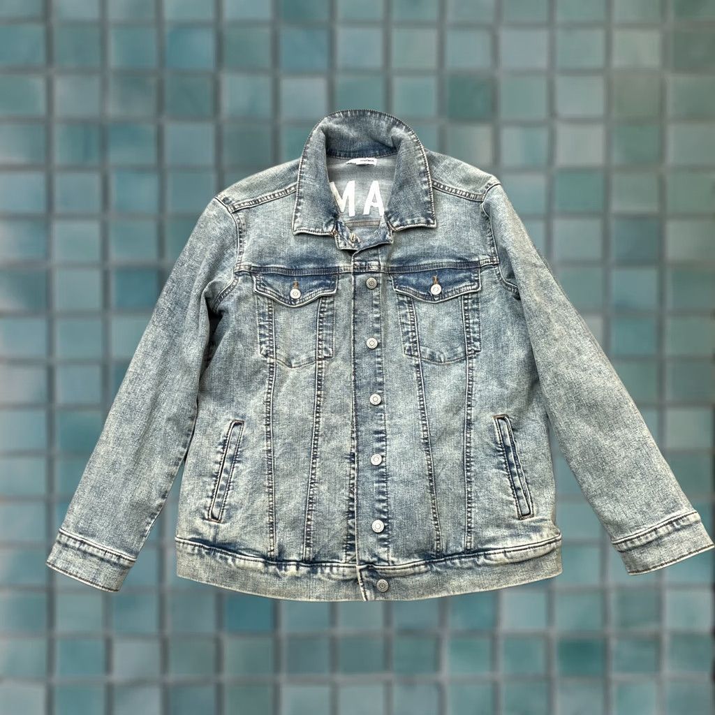 Denime Mama Jacket Womens Medium Blue Sonoma Denim Trucker Coat Embroidered Mom Size M / US 6-8 / IT 42-44 - 1 Thumbnail