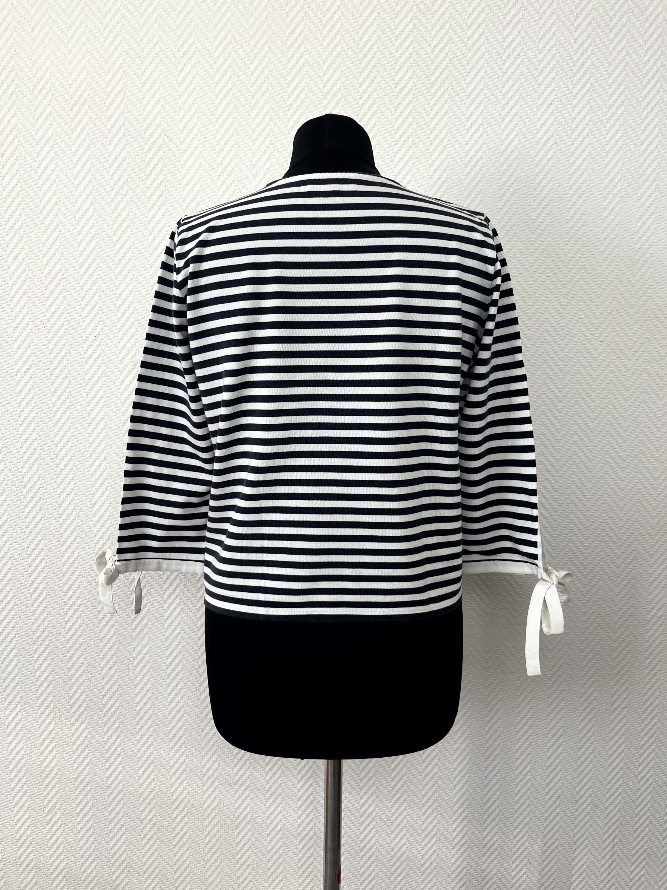 Fay Fay Striped White Sweatshirt 3/4 Sleeves Size S Size S / US 4 / IT 40 - 15 Thumbnail