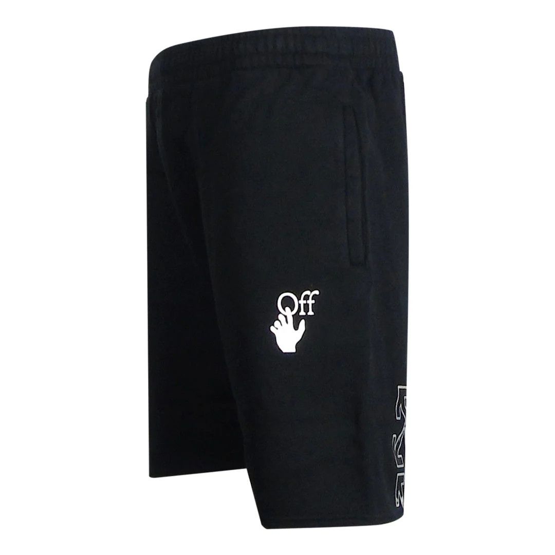 Off-White o1in1s0225 Q:1 / Carav Arrow Sweatshorts in Black Size US 30 / EU 46 - 3 Thumbnail