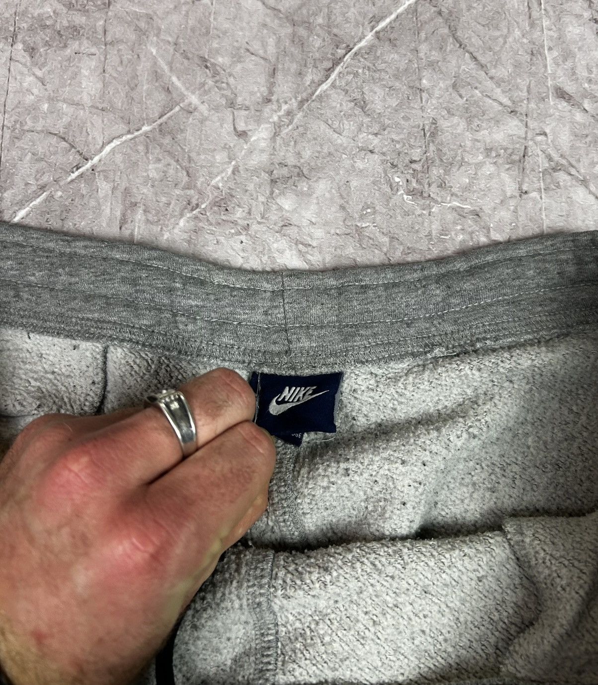 Nike × Vintage Vintage Y2K gray Nike baggy cotton sweatpants size L Size US 32 / EU 48 - 5 Thumbnail