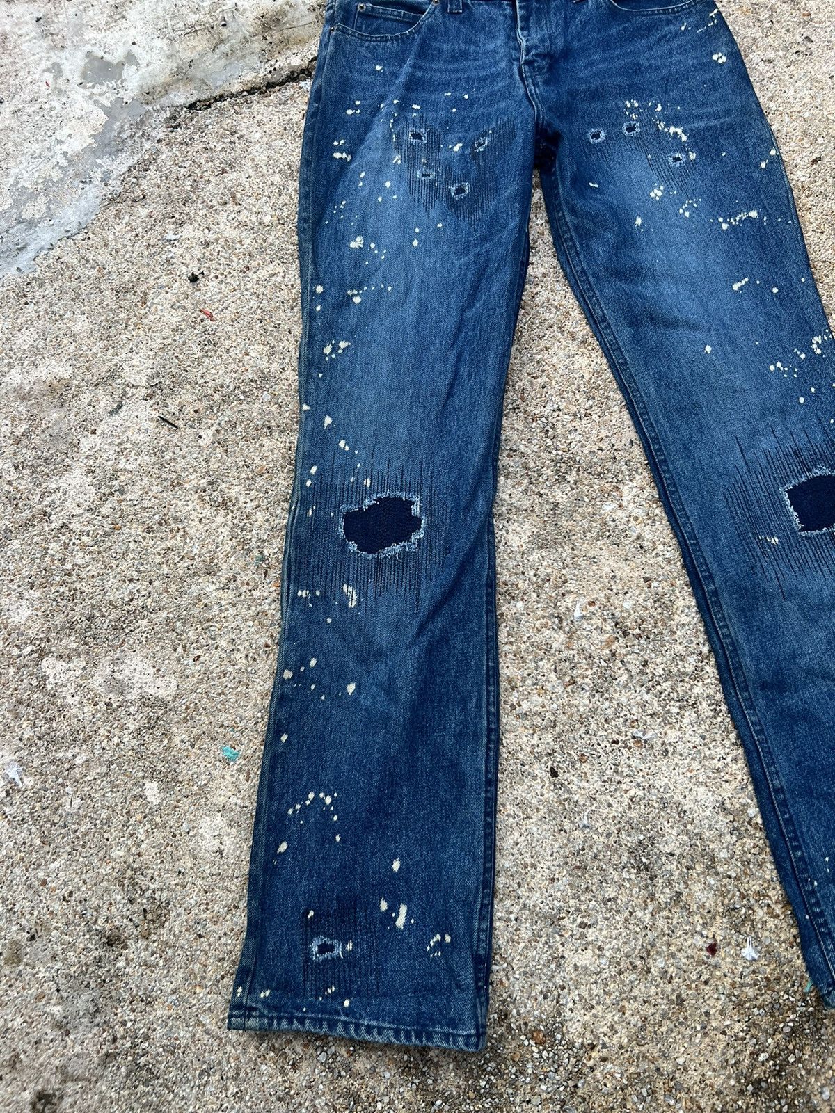 Number (N)ine Rare Number Nine Distressed Design Denim Size US 30 / EU 46 - 3 Thumbnail