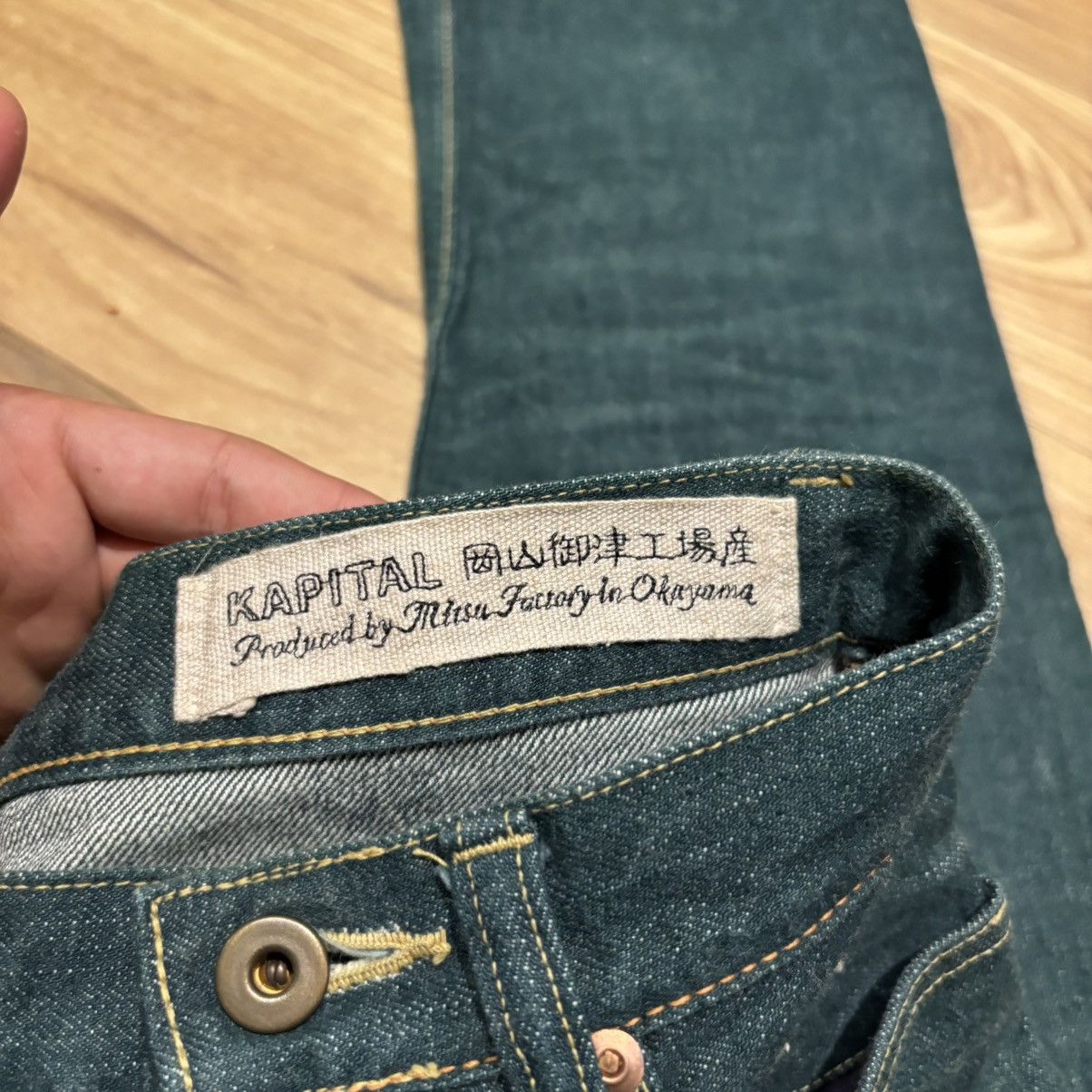 Kapital Kapital No.4 Selvedge Buckle Back Selvedge Jeans Size US 27 - 9 Thumbnail