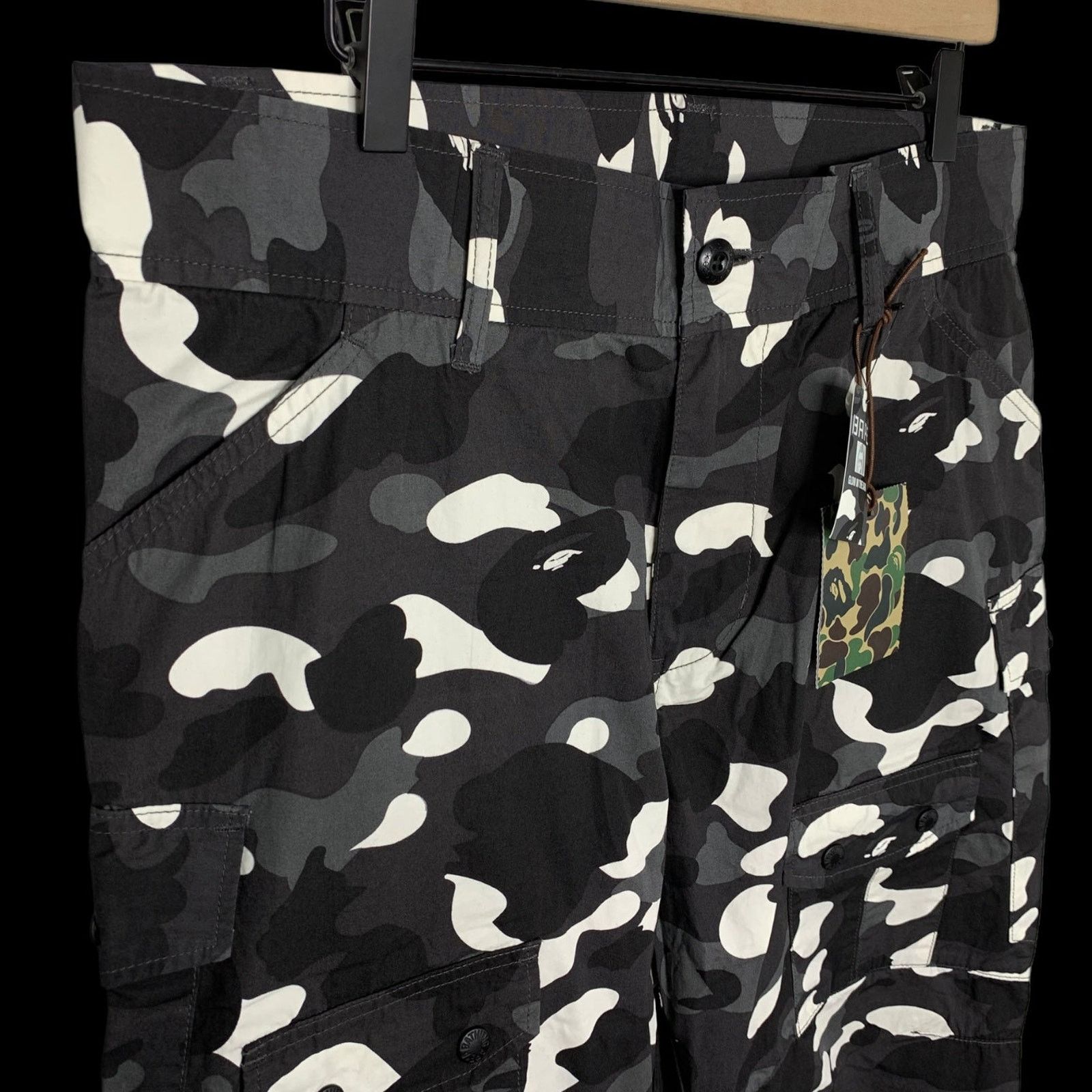 Bape [DS!] GLOW IN THE DARK City Camo Military Cargo Pants Size US 33 - 3 Thumbnail