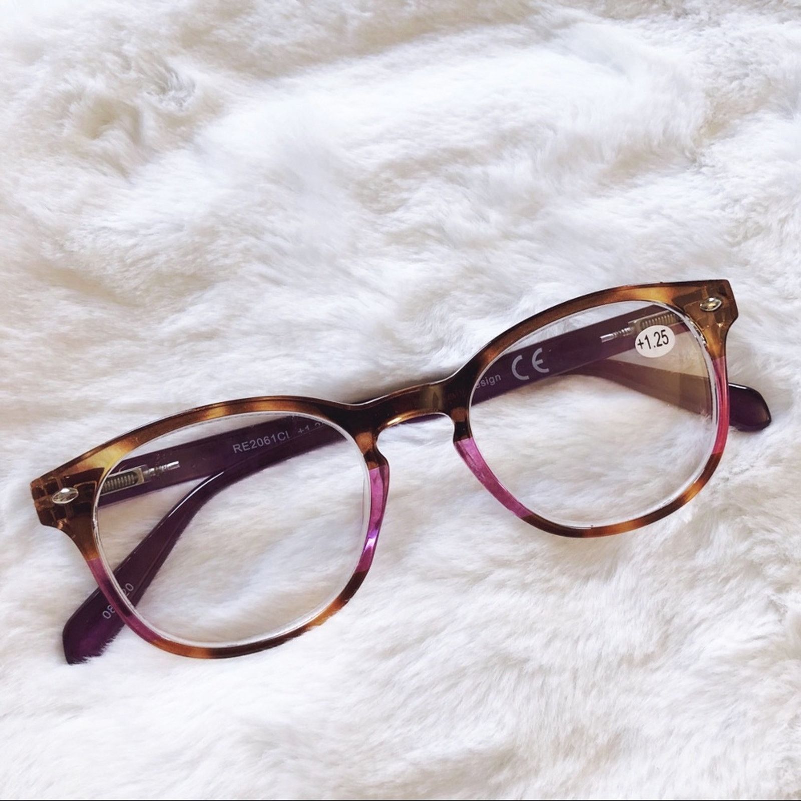 Other Hector Purple & Brown Round Rim Reader Glass Size ONE SIZE - 11 Thumbnail