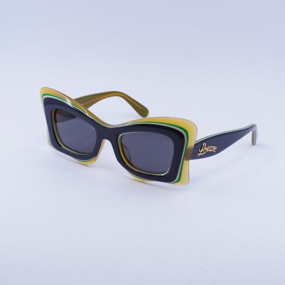 Loewe Loewe LW40140U 20A Sunglasses Black/Orange Cat Eye Frame Size ONE SIZE - 9 Thumbnail