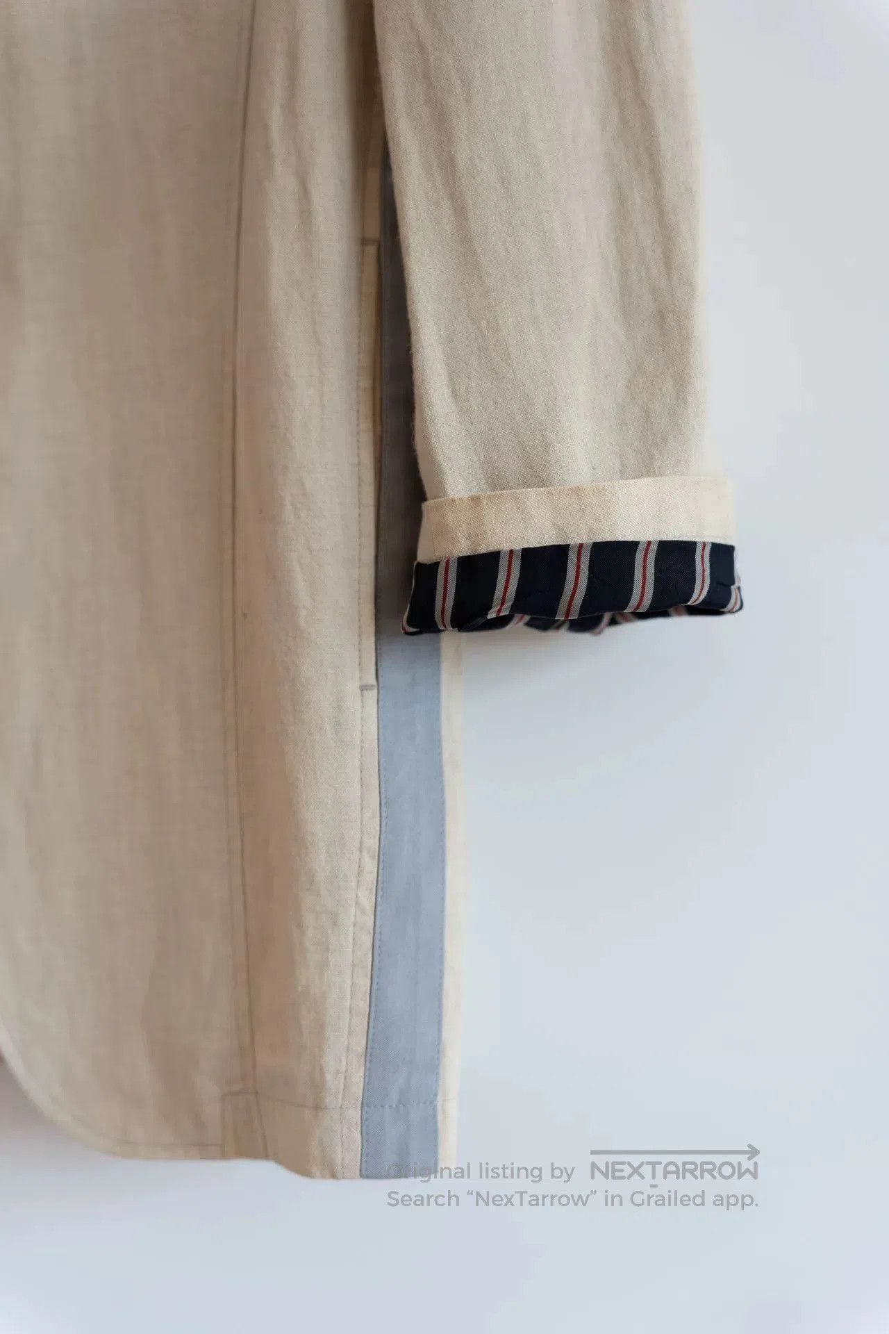 Yohji Yamamoto beige long linen suit jacket by Yohji Yamamoto. Size US M / EU 48-50 / 2 - 5 Thumbnail