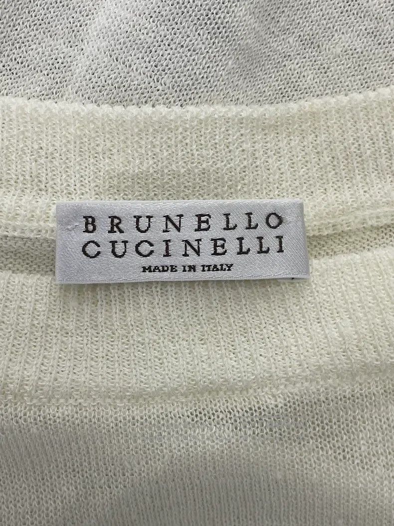 Other Brunello Cucinelli White Beaded Round Neck Top Size S / US 4 / IT 40 - 4 Thumbnail