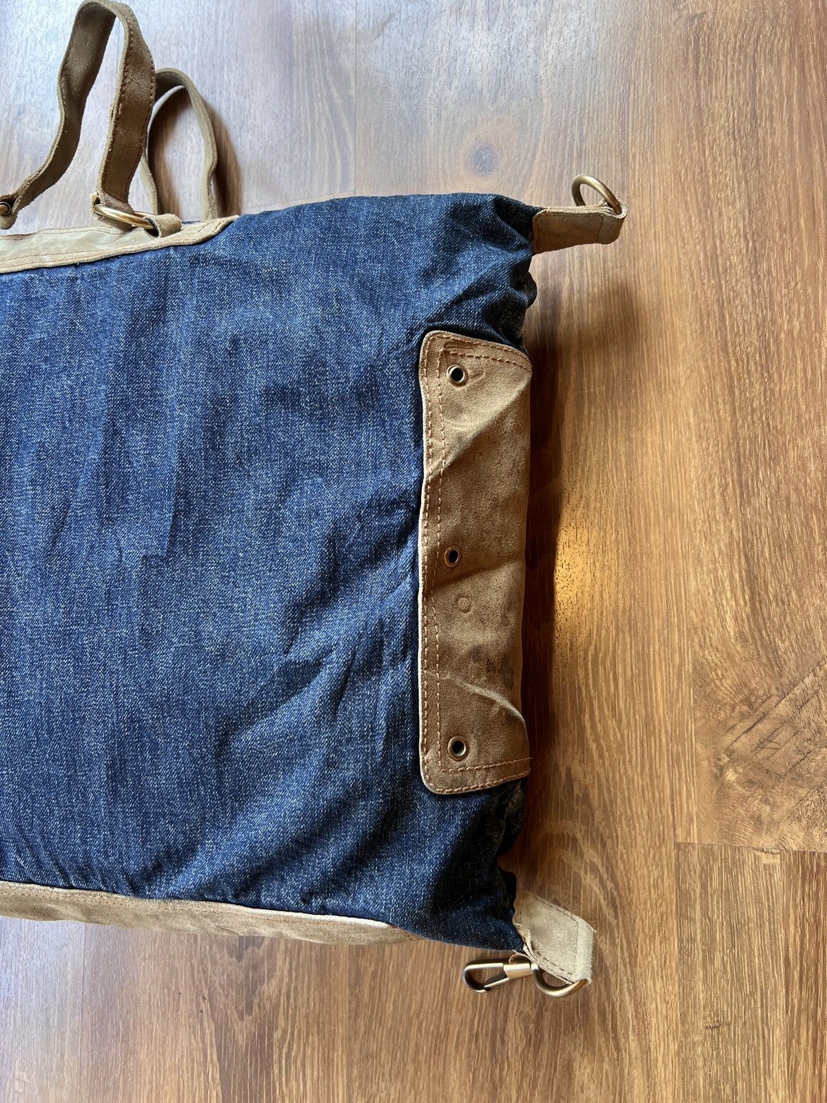 Yves Saint Laurent Rare YSL Rive Gauche Denim Tote / Shoulder / Duffle Bag Size ONE SIZE - 13 Thumbnail
