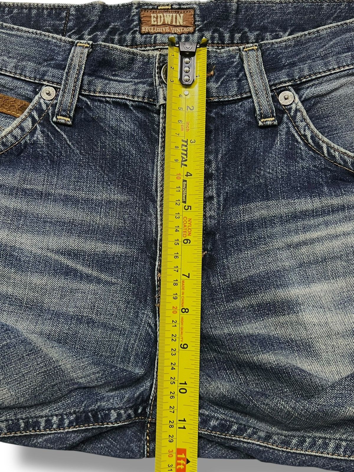 Edwin Loose Vintage Edwin 403 Japan - Black Distressed Denim Size US 34 / EU 50 - 15 Thumbnail