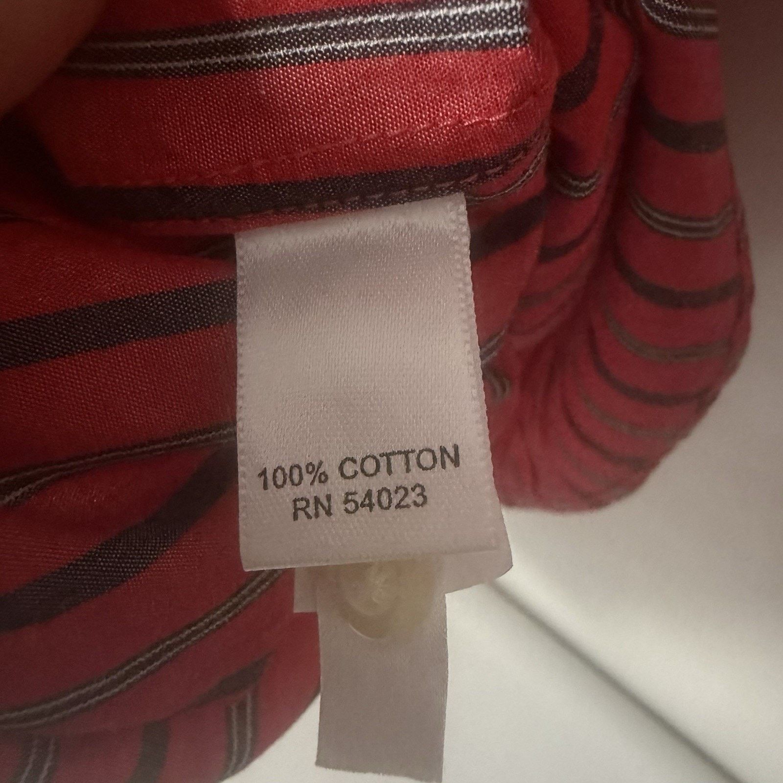 Banana Republic Banana Republic Slim Fit Striped Shirt Red Preppy Career Size US L / EU 52-54 / 3 - 4 Thumbnail