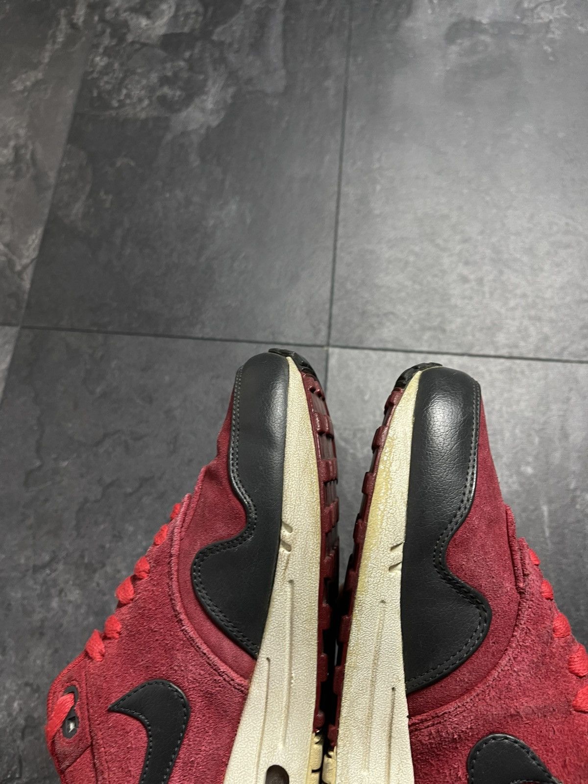 Streetwear Nike Air Max 1 Premium Gym Red Anthracite Size US 8.5 / EU 41-42 - 13 Thumbnail