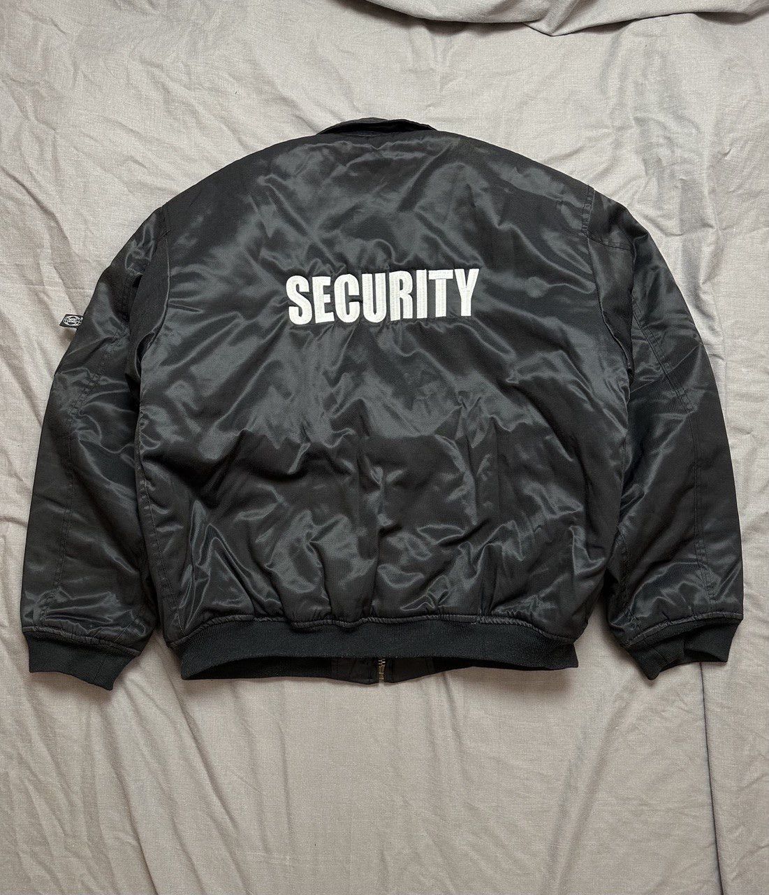 Japanese Brand Security Bomber Jacket Vintage Y2k Boxy Fit Streetwear Alpha Size US XL / EU 56 / 4 - 3 Thumbnail