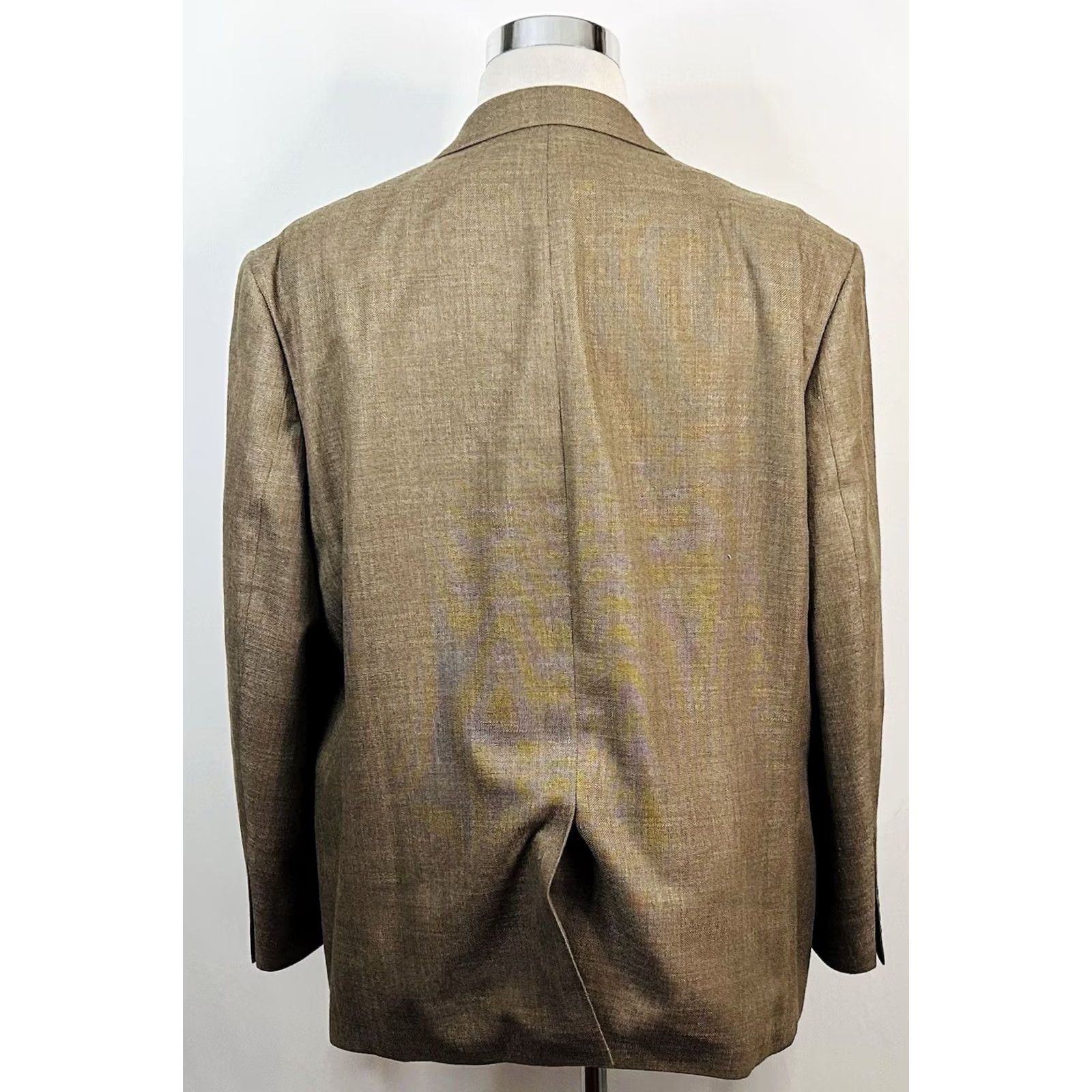Chaps Chaps Sport Coat Linen Blend Beige 48R Two-Button Lined Vented Formal Mens Regular Jacket Coat Size US M / EU 48-50 / 2 - 6 Thumbnail