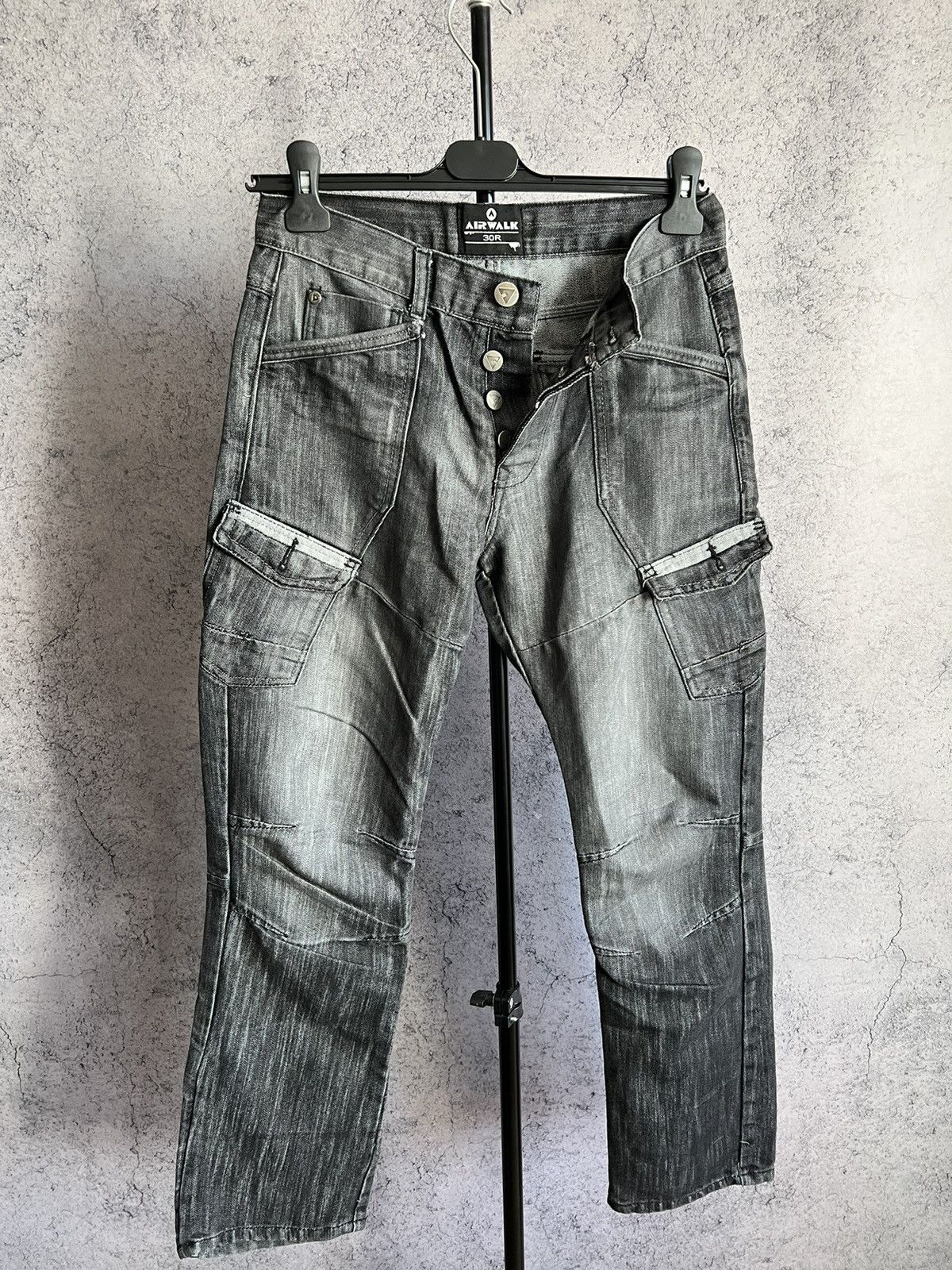 Airwalk Cargo Denim Pants Airwalk Multipocket Y2K Jeans Size US 30 / EU 46 - 3 Thumbnail